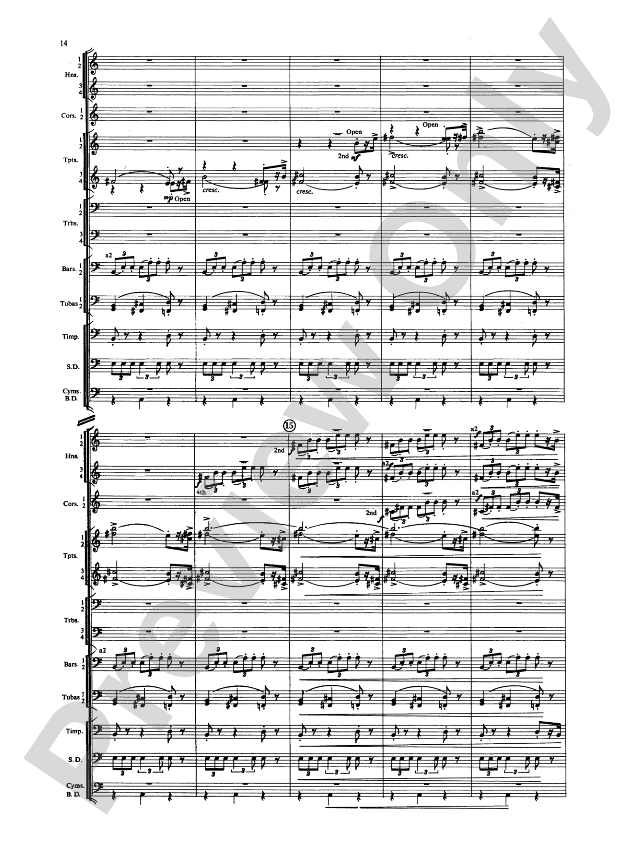 Symphony for Brass and Percussion: Concert Band Conductor Score & Parts