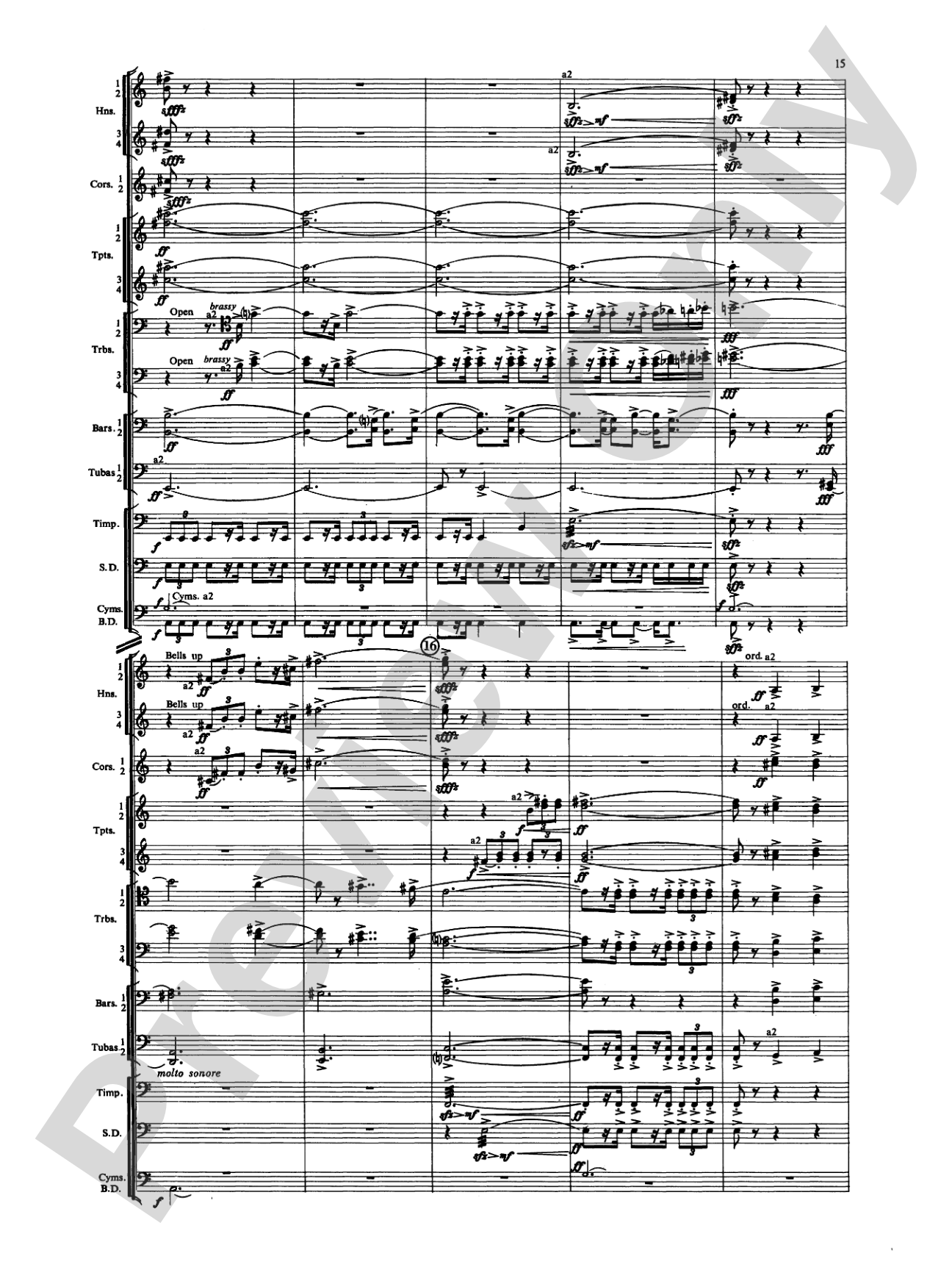 Symphony for Brass and Percussion: Concert Band Conductor Score & Parts