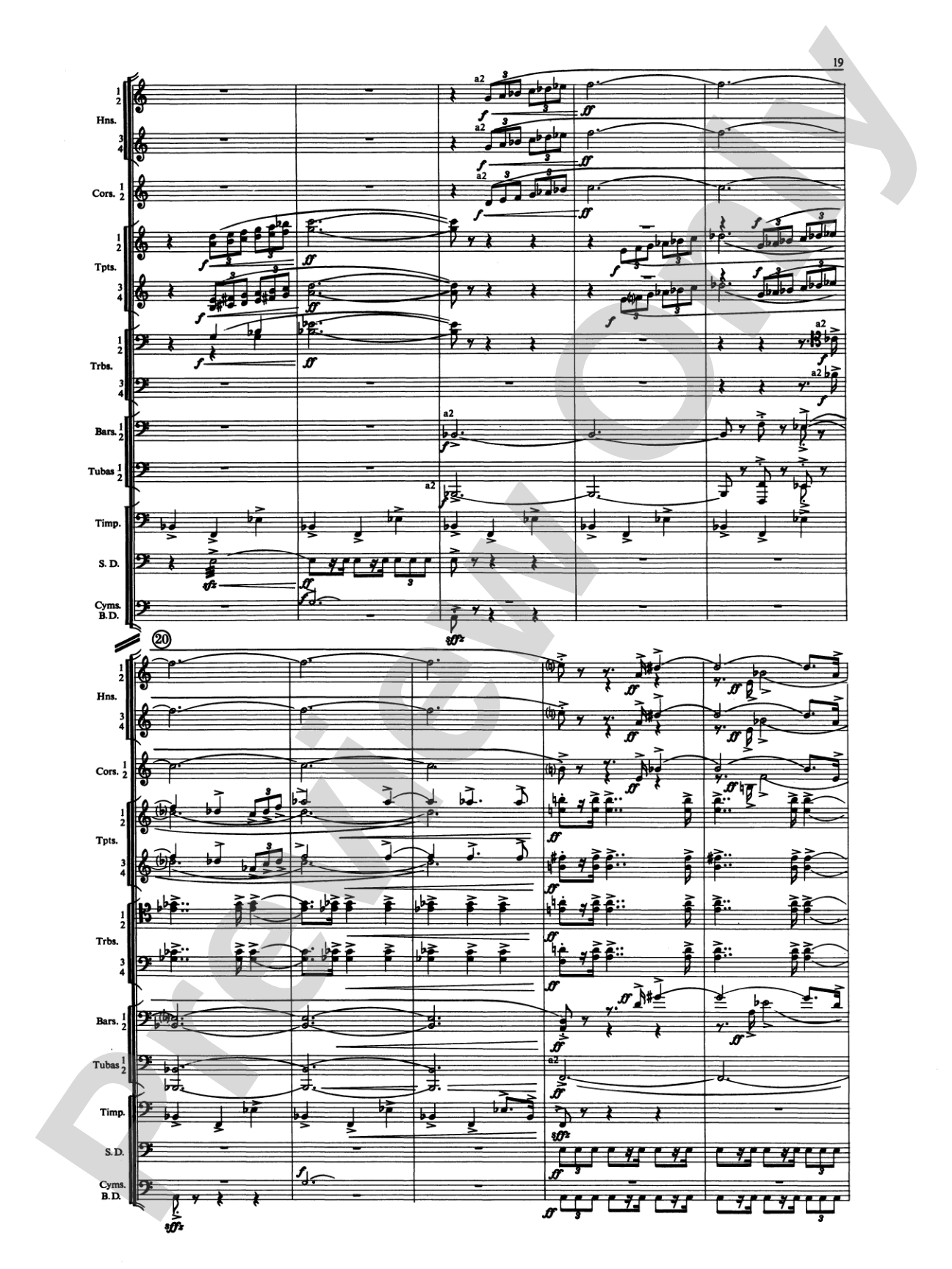 Symphony for Brass and Percussion: Concert Band Conductor Score & Parts