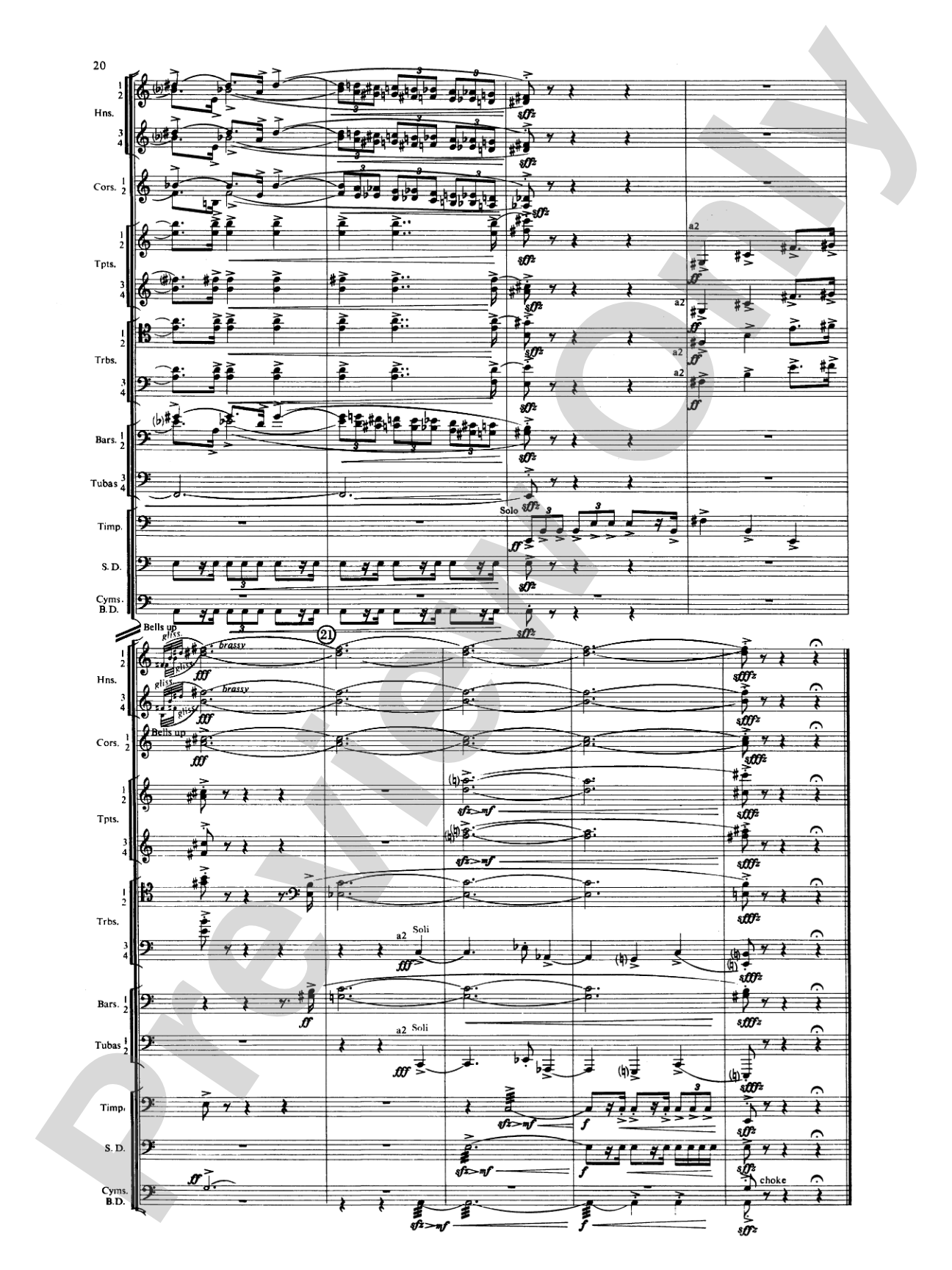 Symphony for Brass and Percussion: Concert Band Conductor Score & Parts