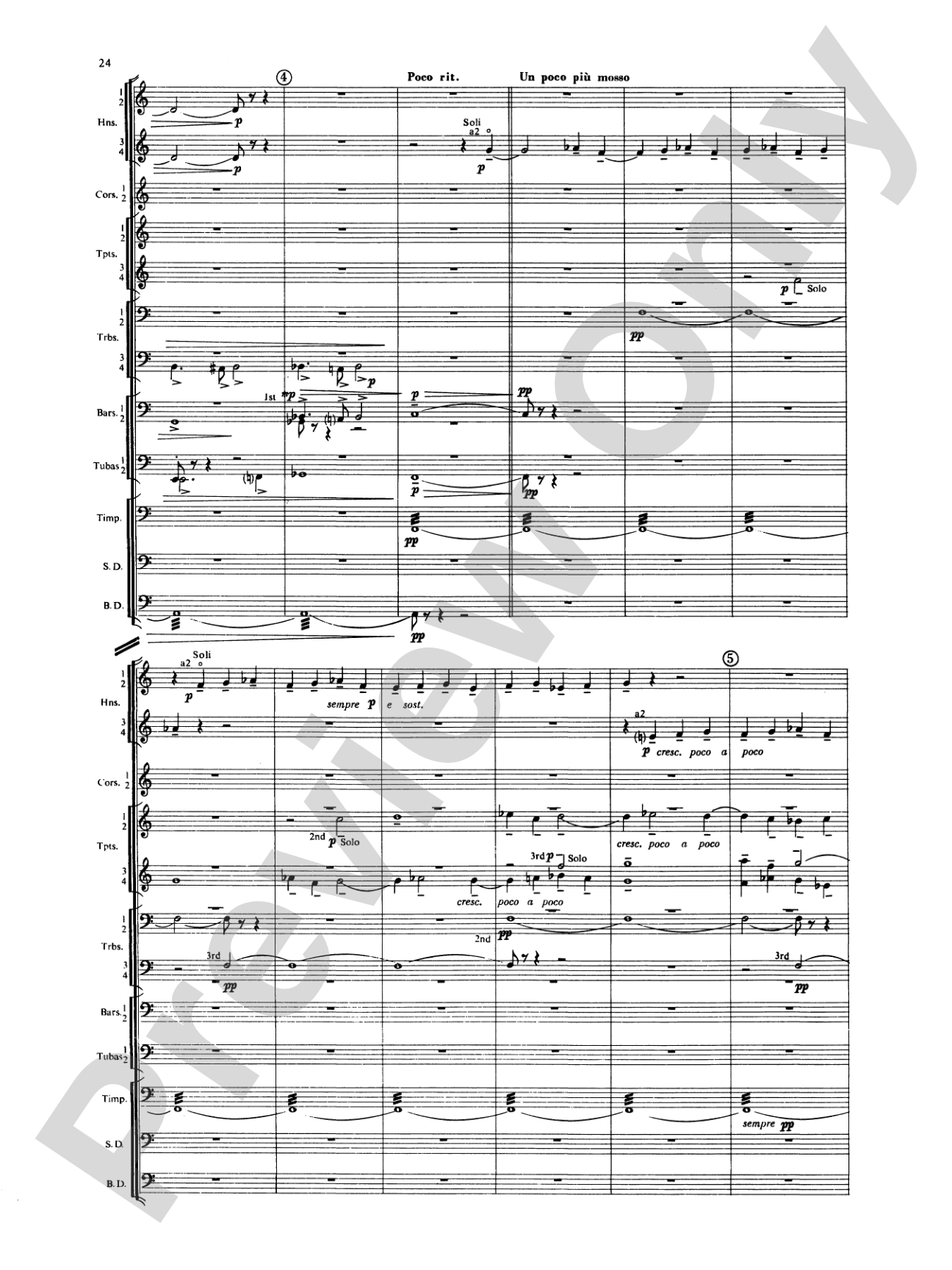 Symphony for Brass and Percussion: Concert Band Conductor Score & Parts