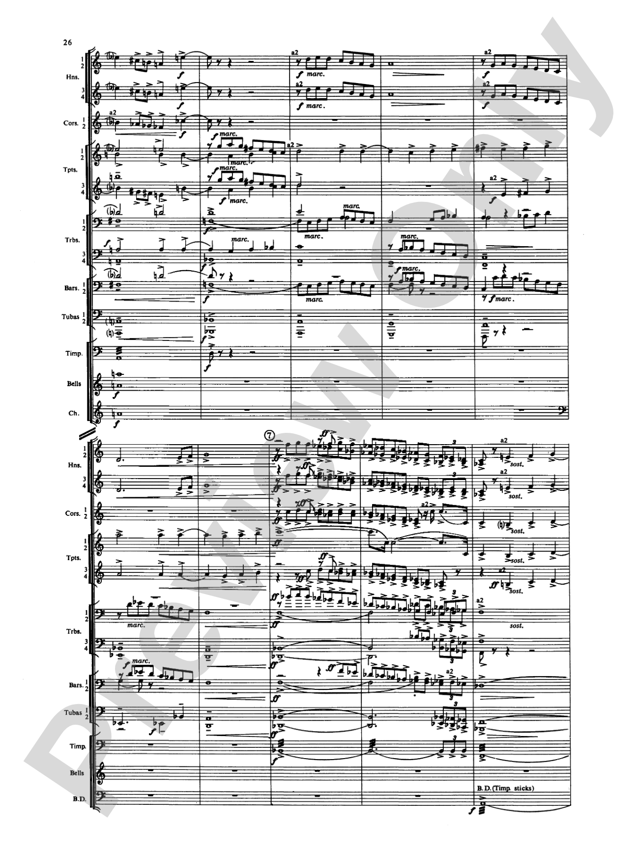 Symphony for Brass and Percussion: Concert Band Conductor Score & Parts