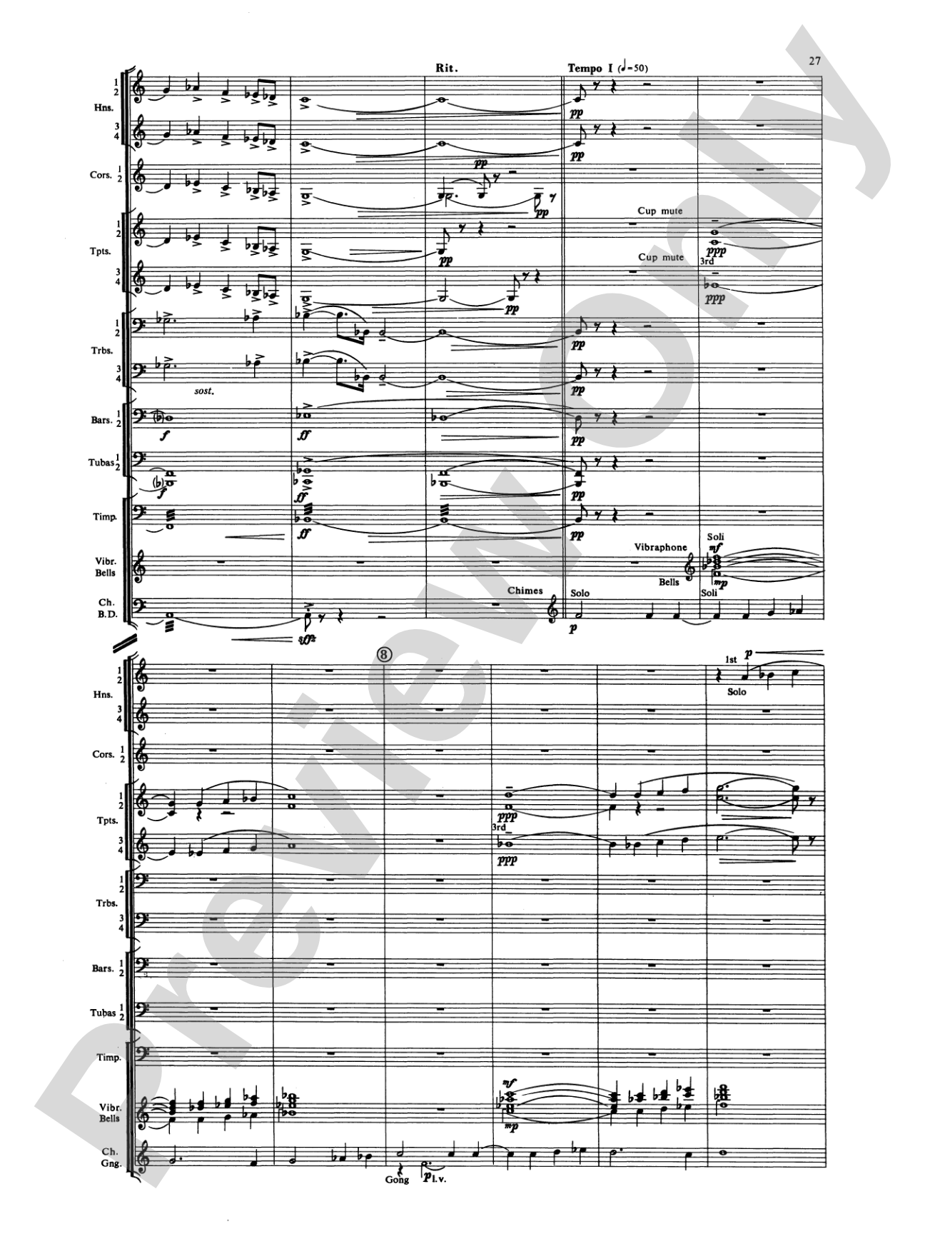 Symphony for Brass and Percussion: Concert Band Conductor Score & Parts