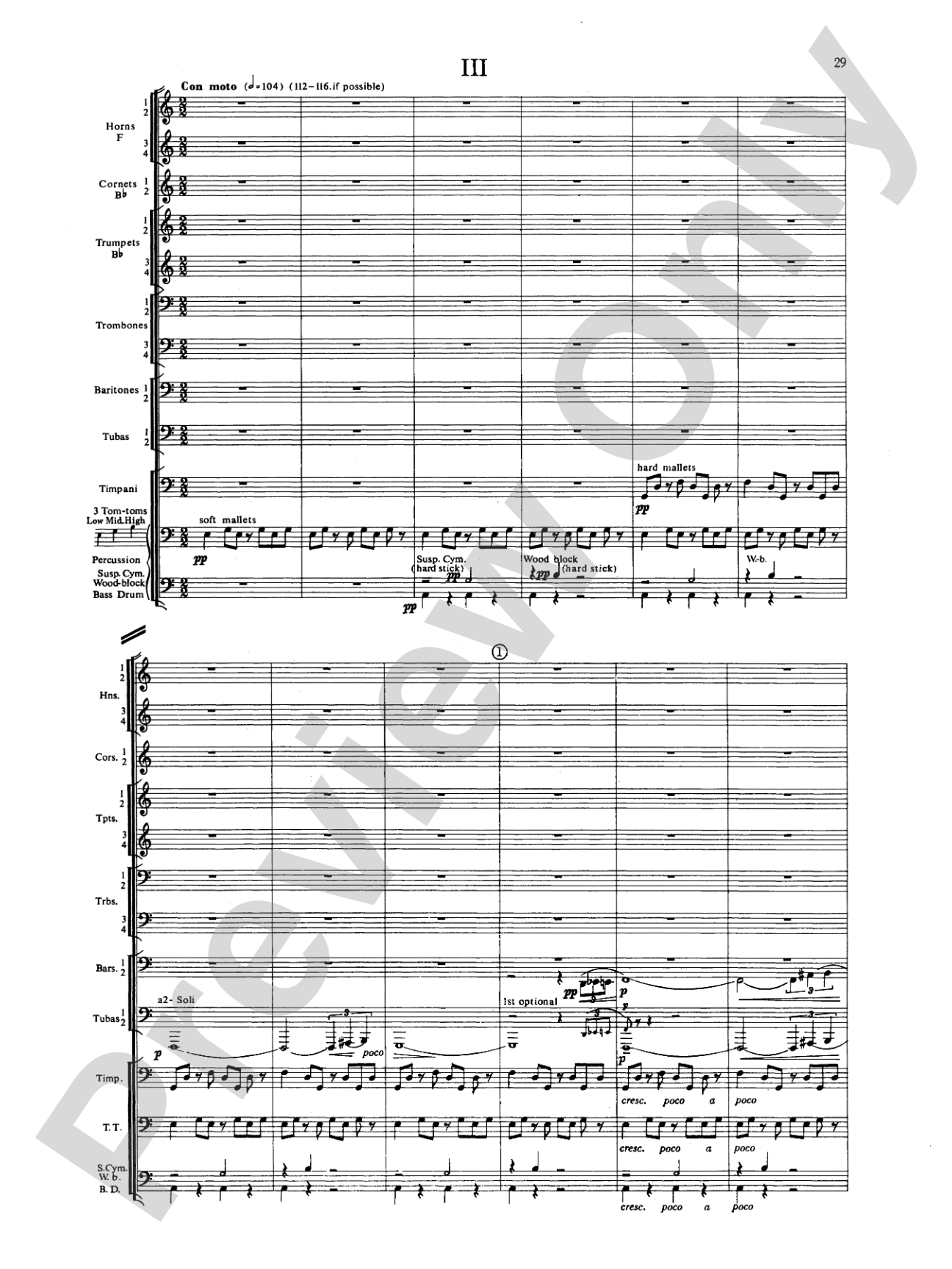Symphony for Brass and Percussion: Concert Band Conductor Score & Parts