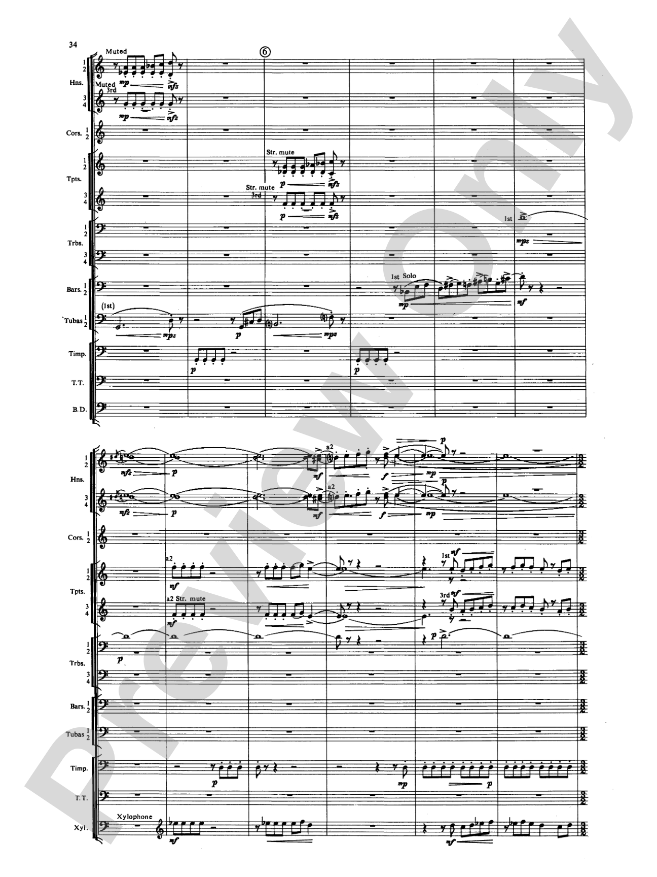 Symphony for Brass and Percussion: Concert Band Conductor Score & Parts