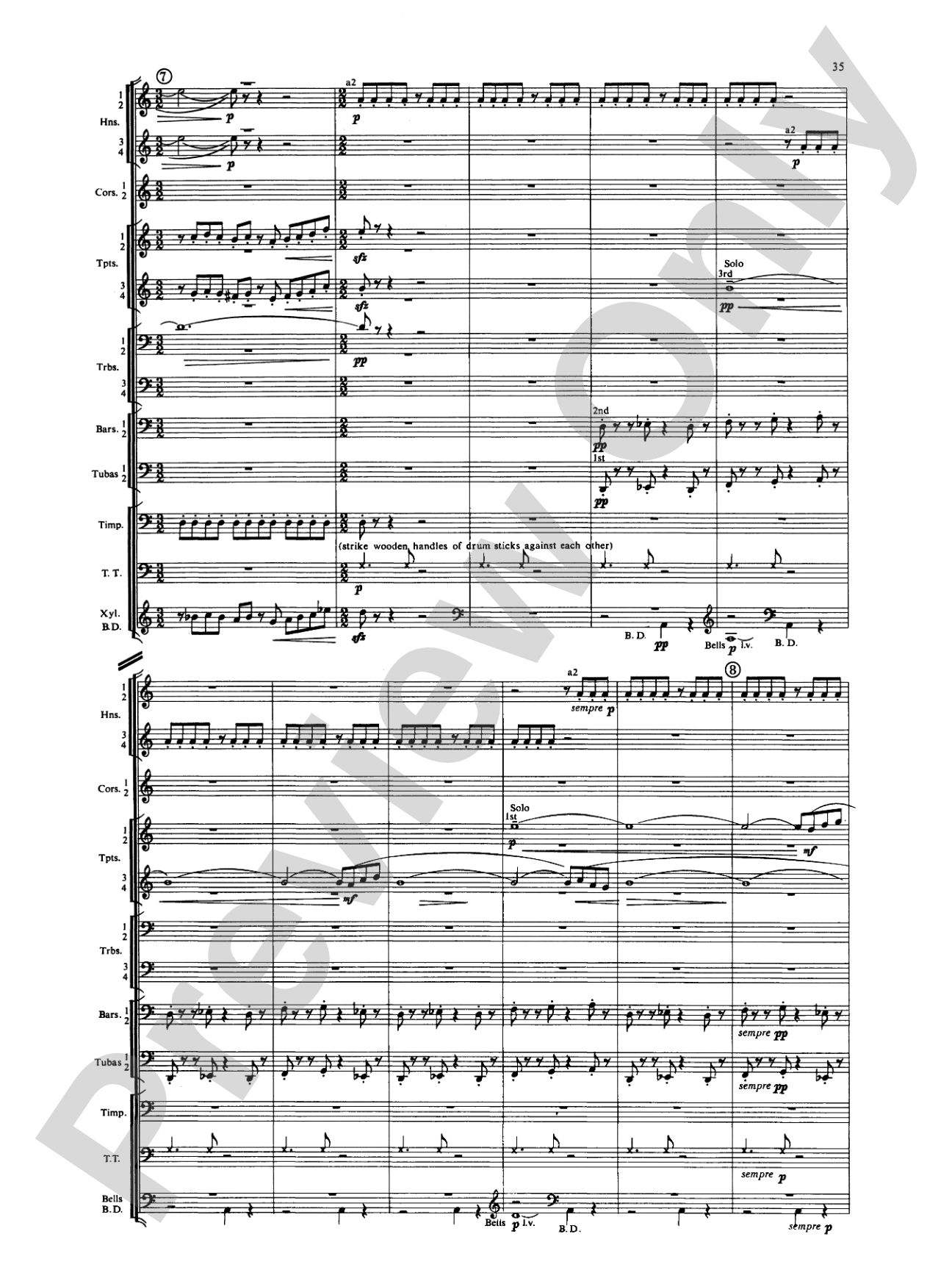 Symphony for Brass and Percussion: Concert Band Conductor Score & Parts