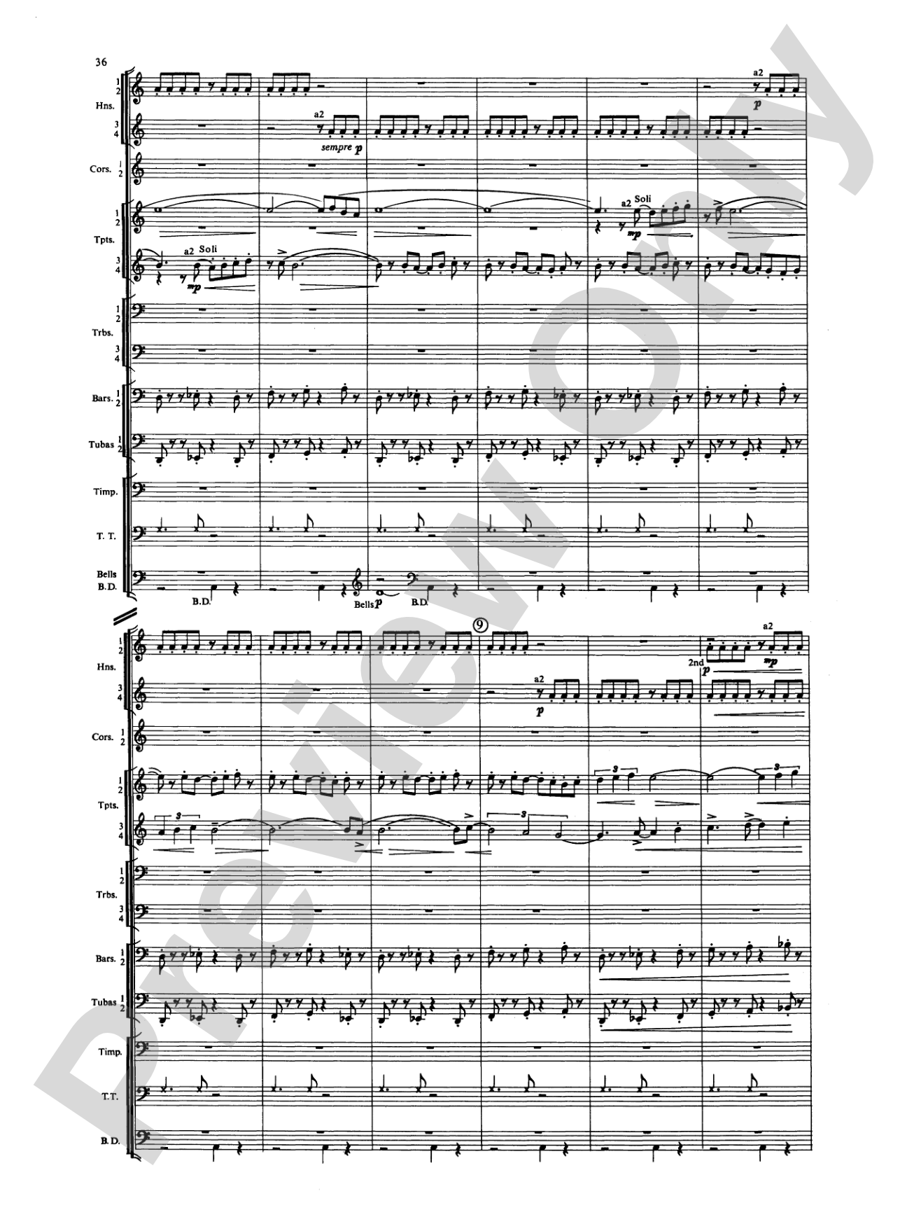 Symphony for Brass and Percussion: Concert Band Conductor Score & Parts