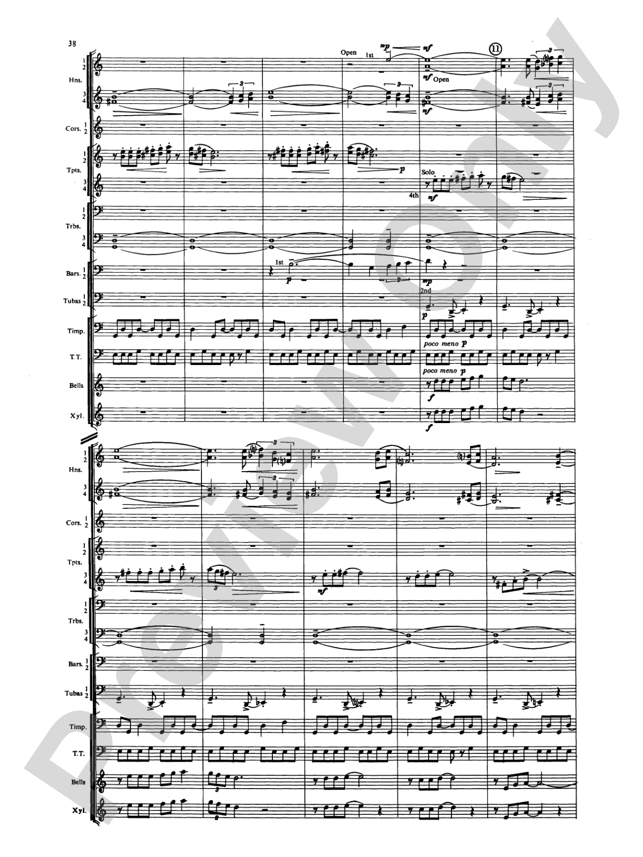 Symphony for Brass and Percussion: Concert Band Conductor Score & Parts