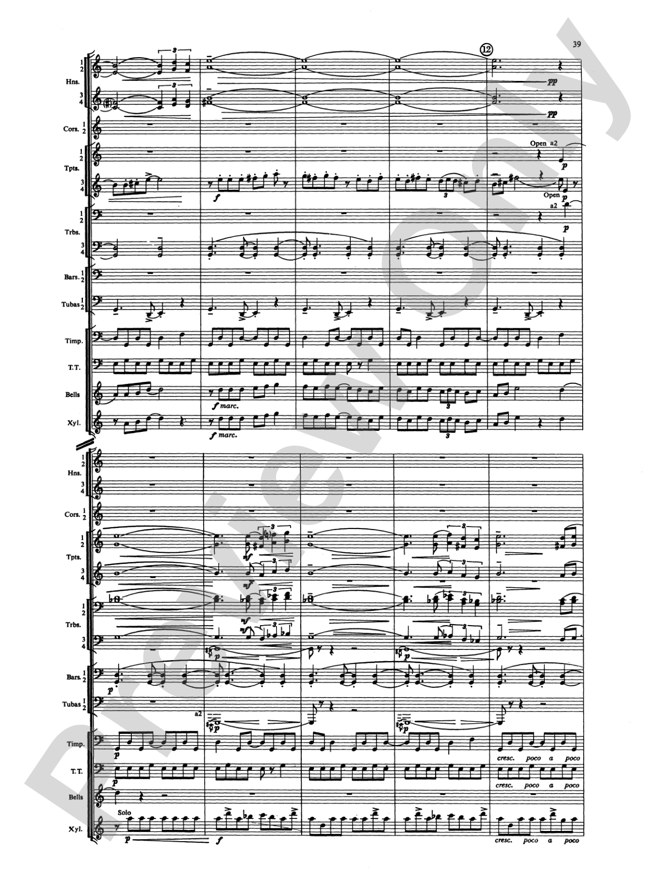 Symphony for Brass and Percussion: Concert Band Conductor Score & Parts