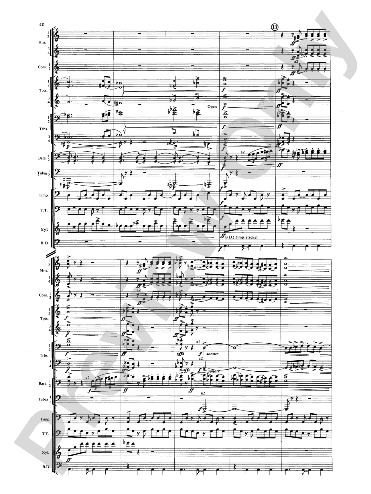 Symphony for Brass and Percussion: Concert Band Conductor Score & Parts