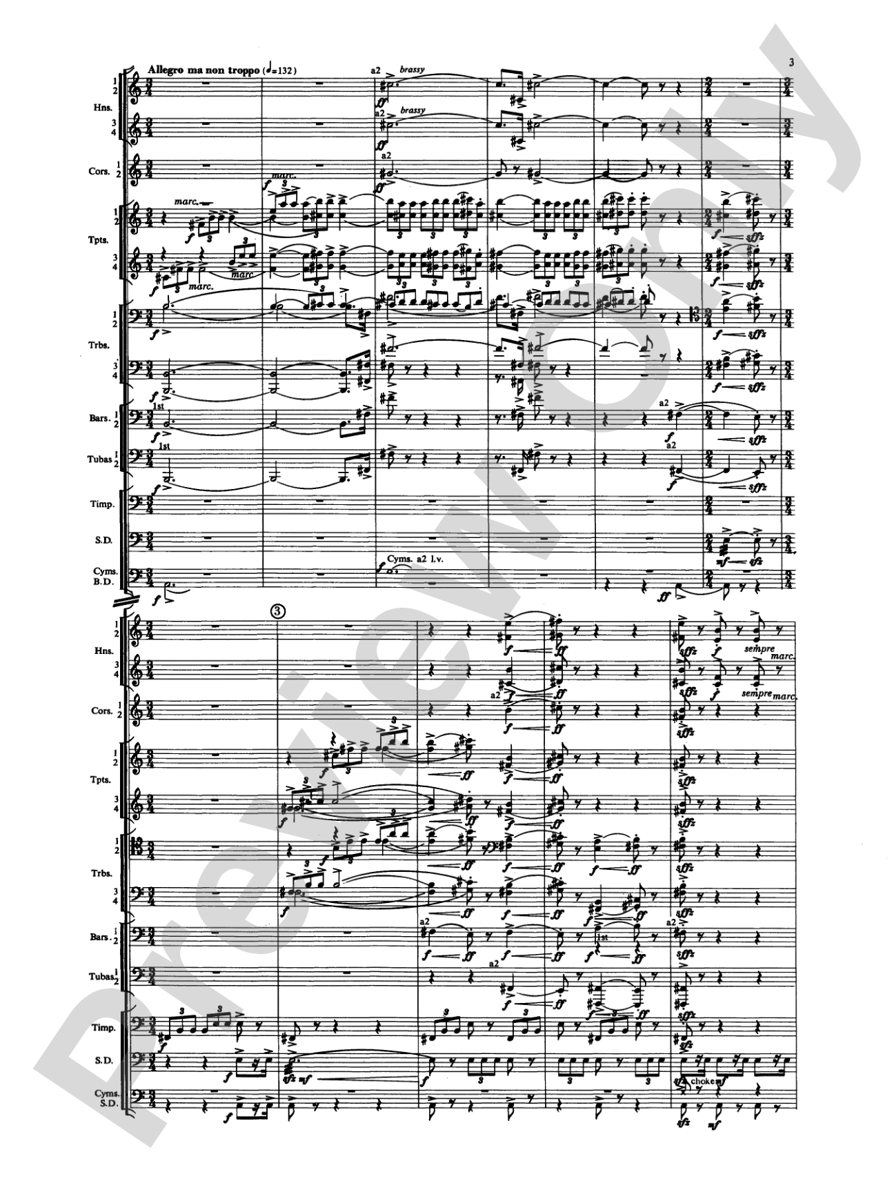 Symphony for Brass and Percussion: Concert Band Conductor Score & Parts
