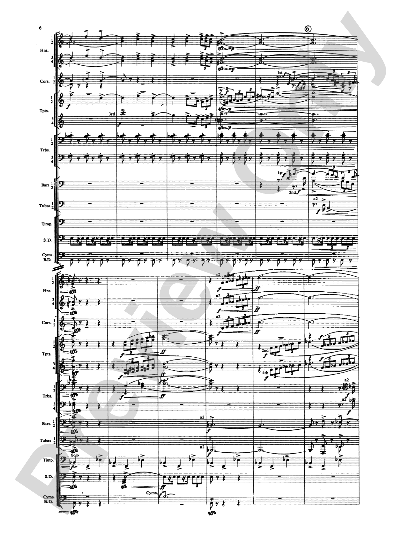 Symphony for Brass and Percussion: Concert Band Conductor Score & Parts
