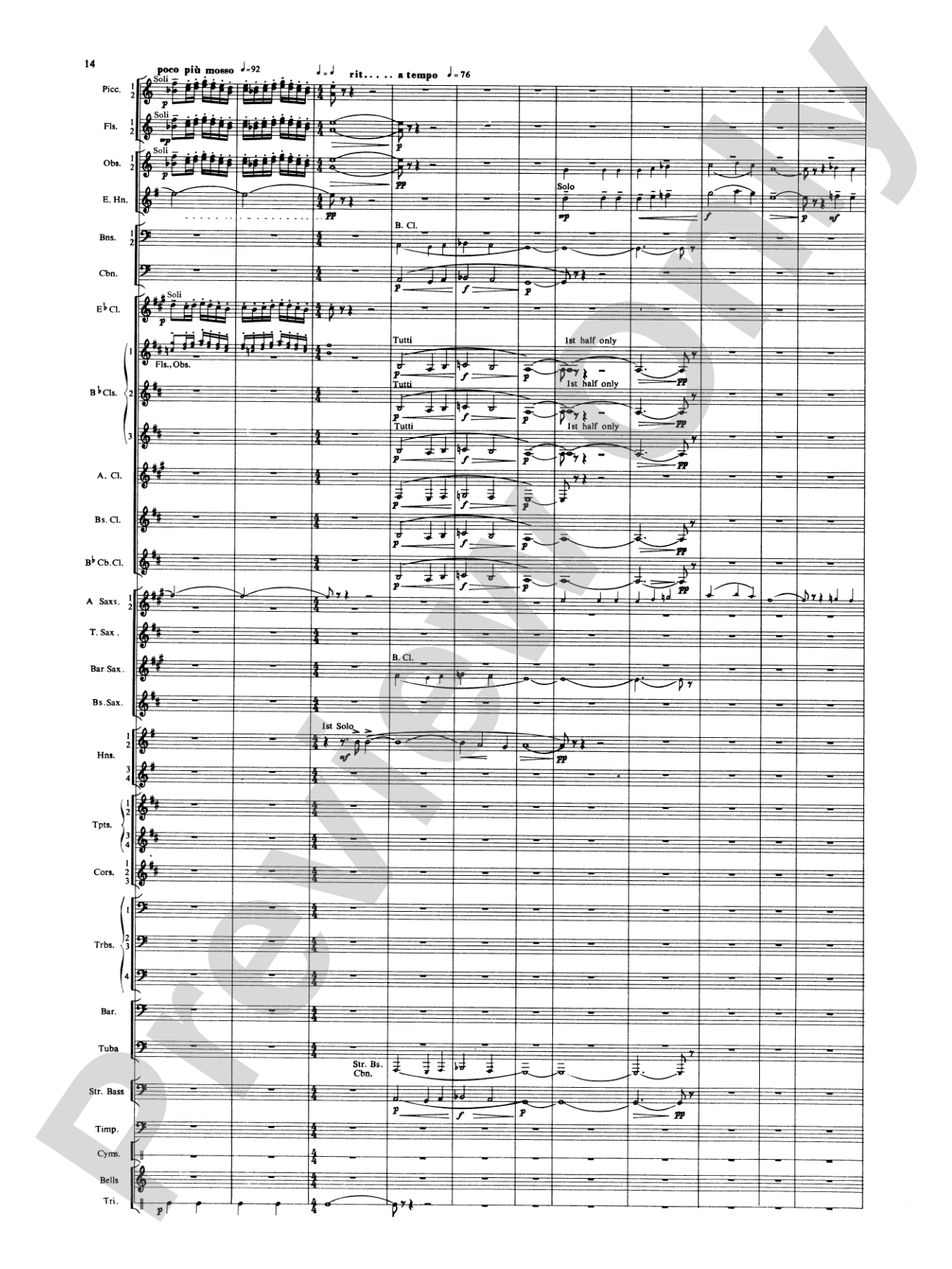 Russian Christmas Music: Concert Band Conductor Score & Parts