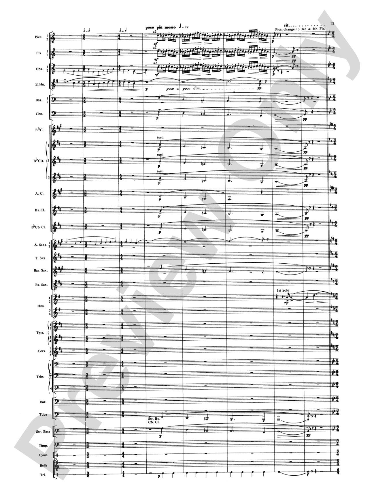 Russian Christmas Music: Concert Band Conductor Score & Parts