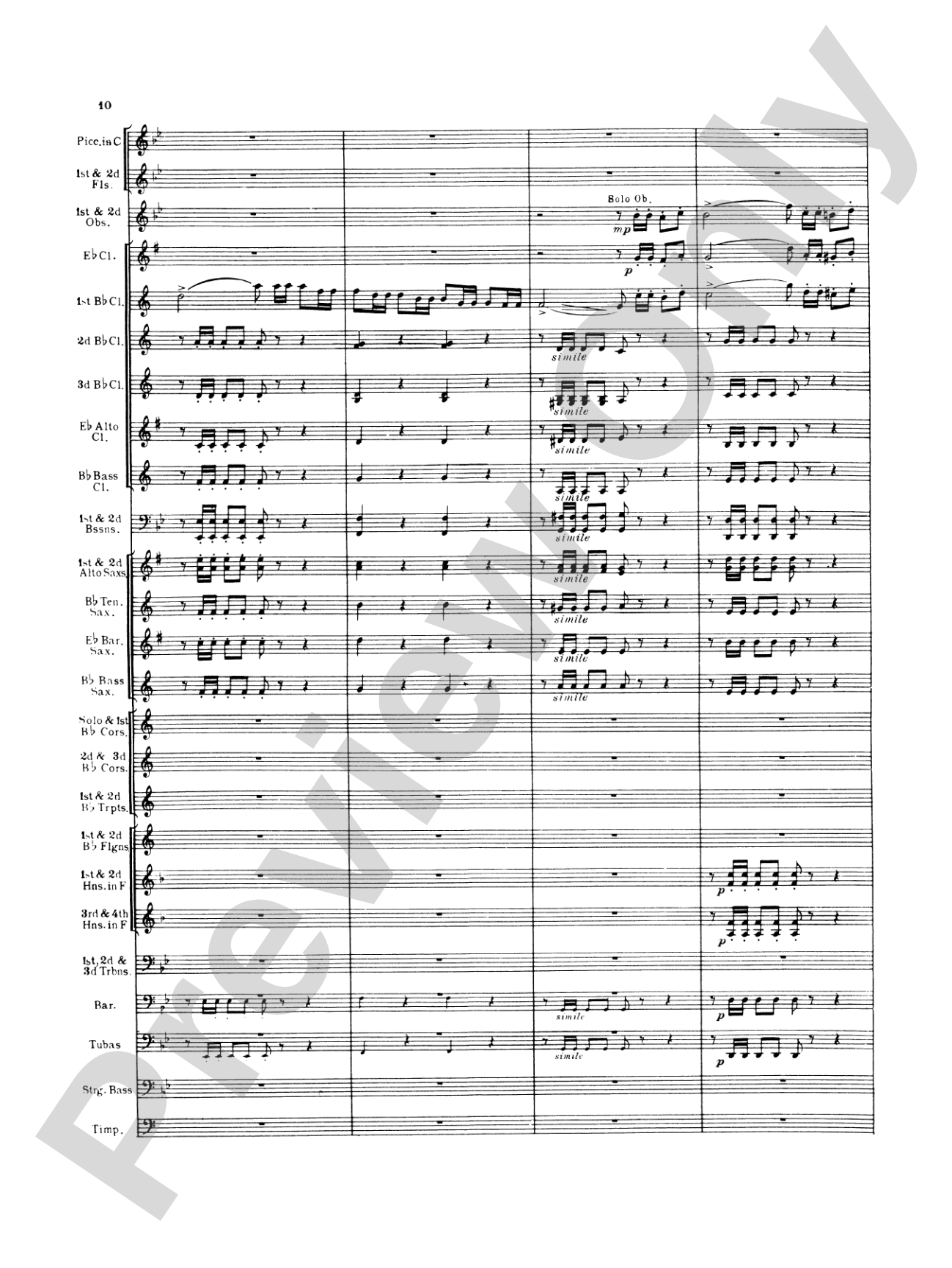 Italian in Algiers: Concert Band Conductor Score & Parts