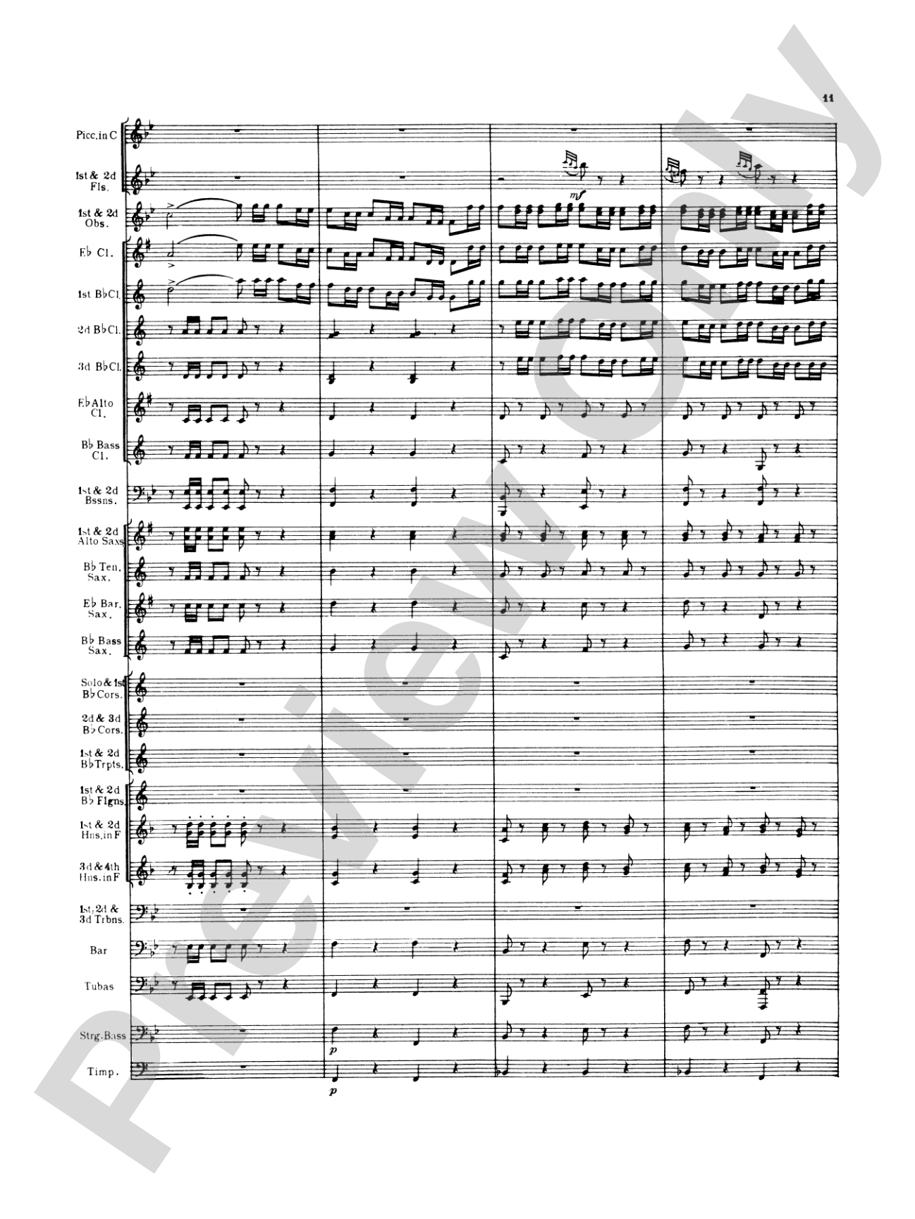 Italian in Algiers: Concert Band Conductor Score & Parts