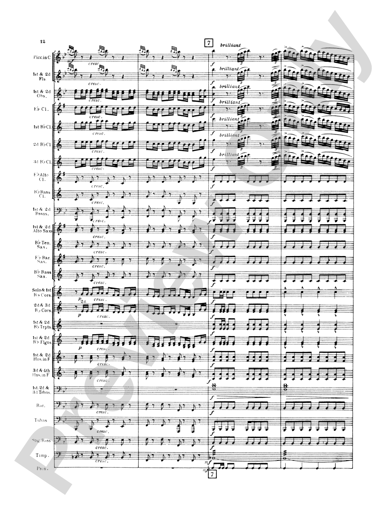 Italian in Algiers: Concert Band Conductor Score & Parts