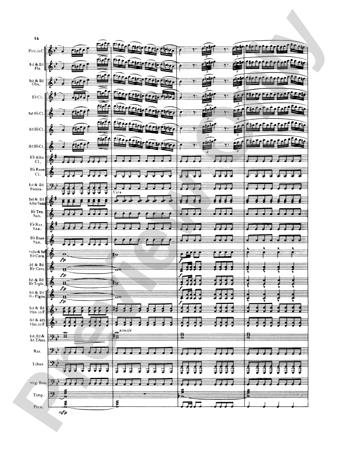 Italian in Algiers: Concert Band Conductor Score & Parts