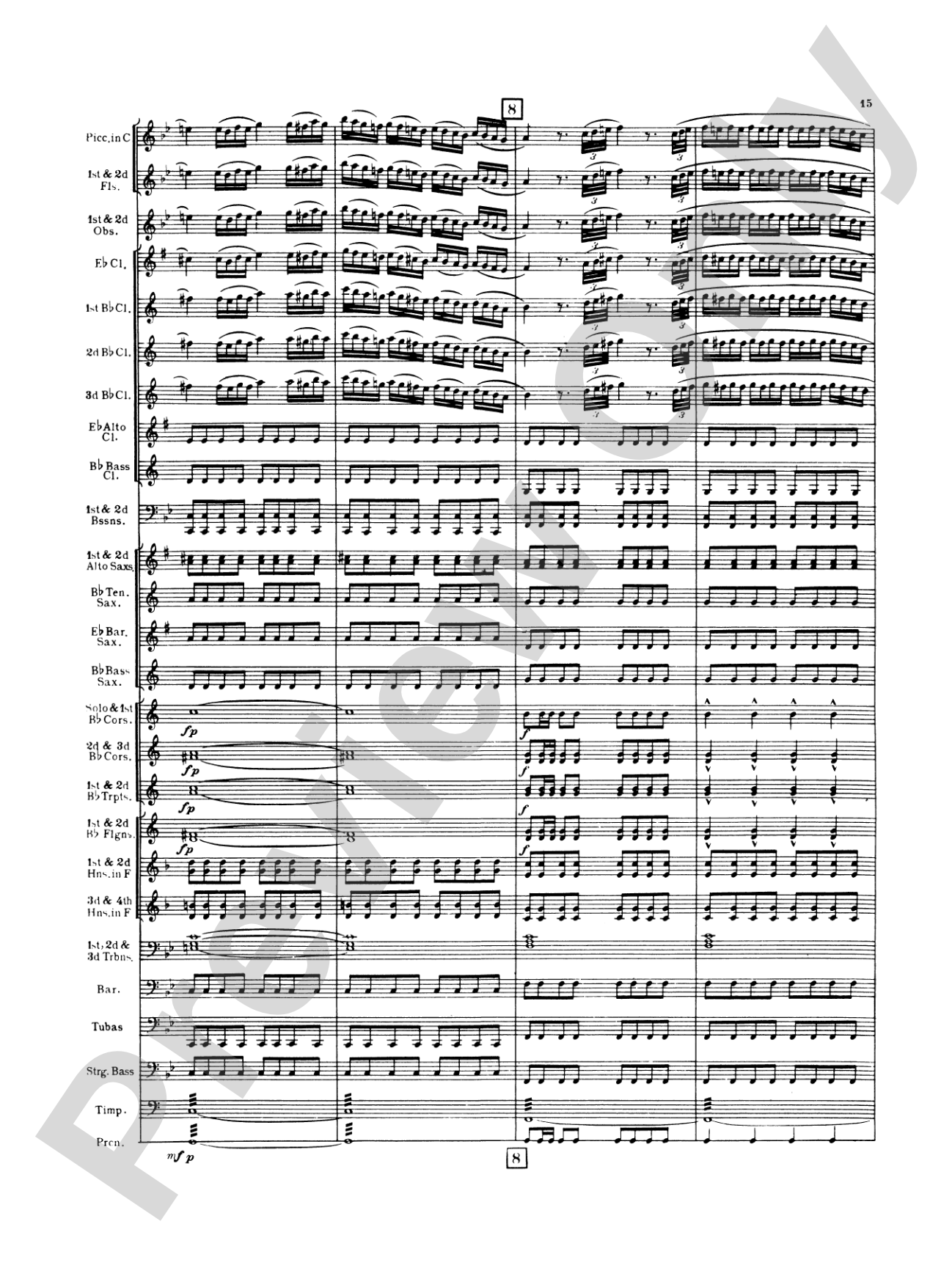 Italian in Algiers: Concert Band Conductor Score & Parts