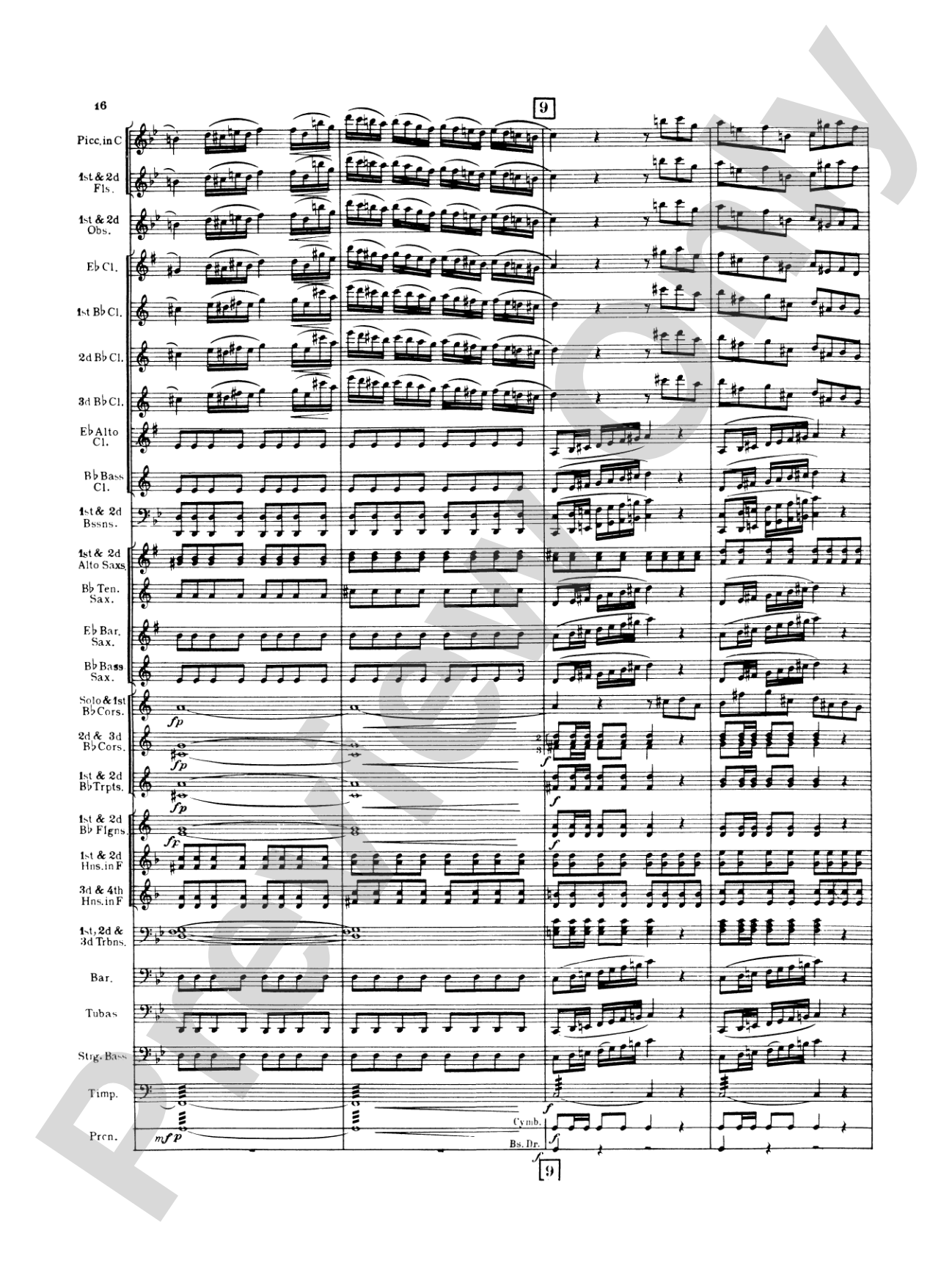 Italian in Algiers: Concert Band Conductor Score & Parts