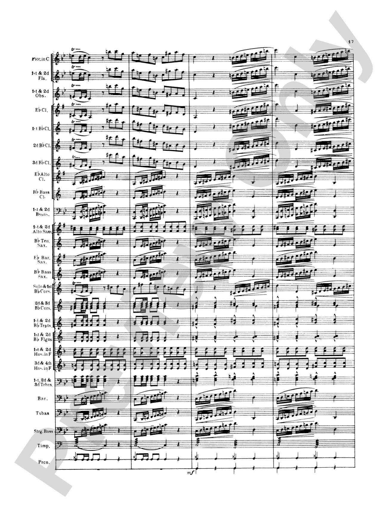 Italian in Algiers: Concert Band Conductor Score & Parts