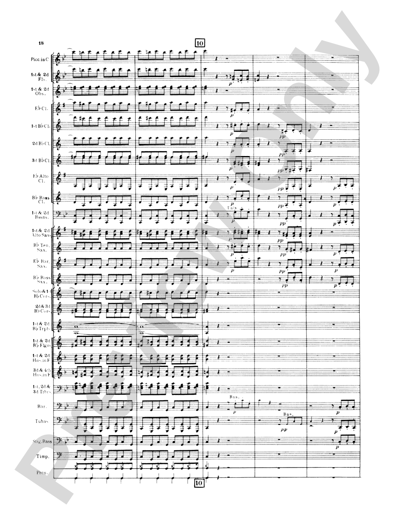 Italian in Algiers: Concert Band Conductor Score & Parts