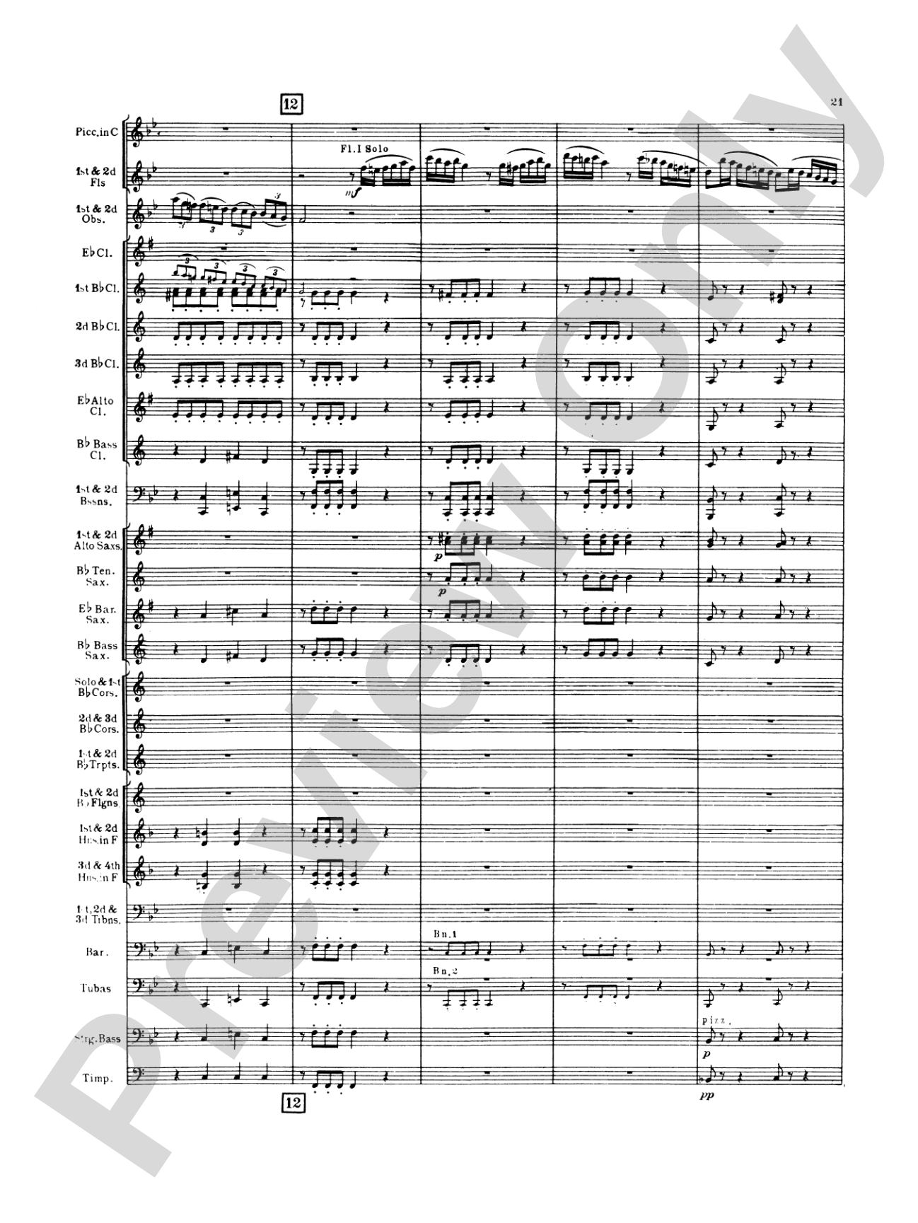 Italian in Algiers: Concert Band Conductor Score & Parts
