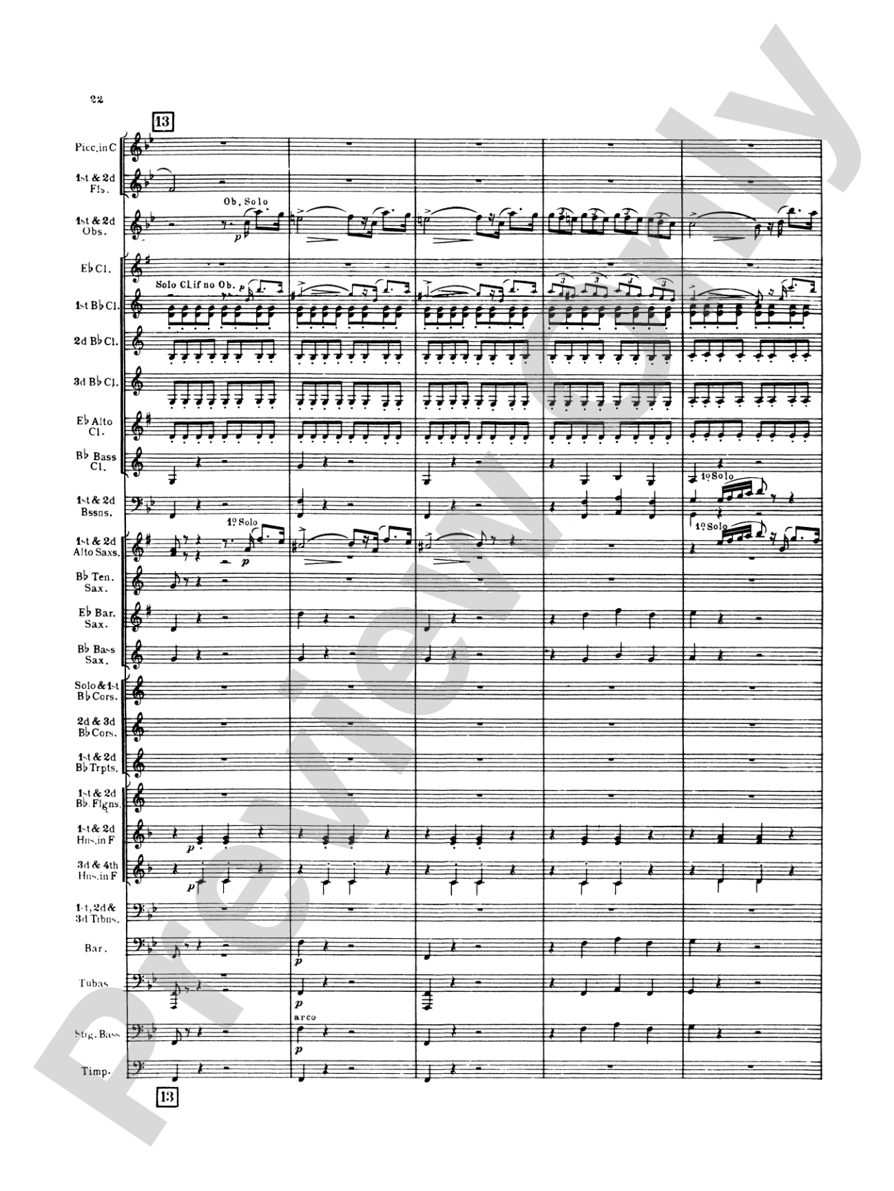 Italian in Algiers: Concert Band Conductor Score & Parts