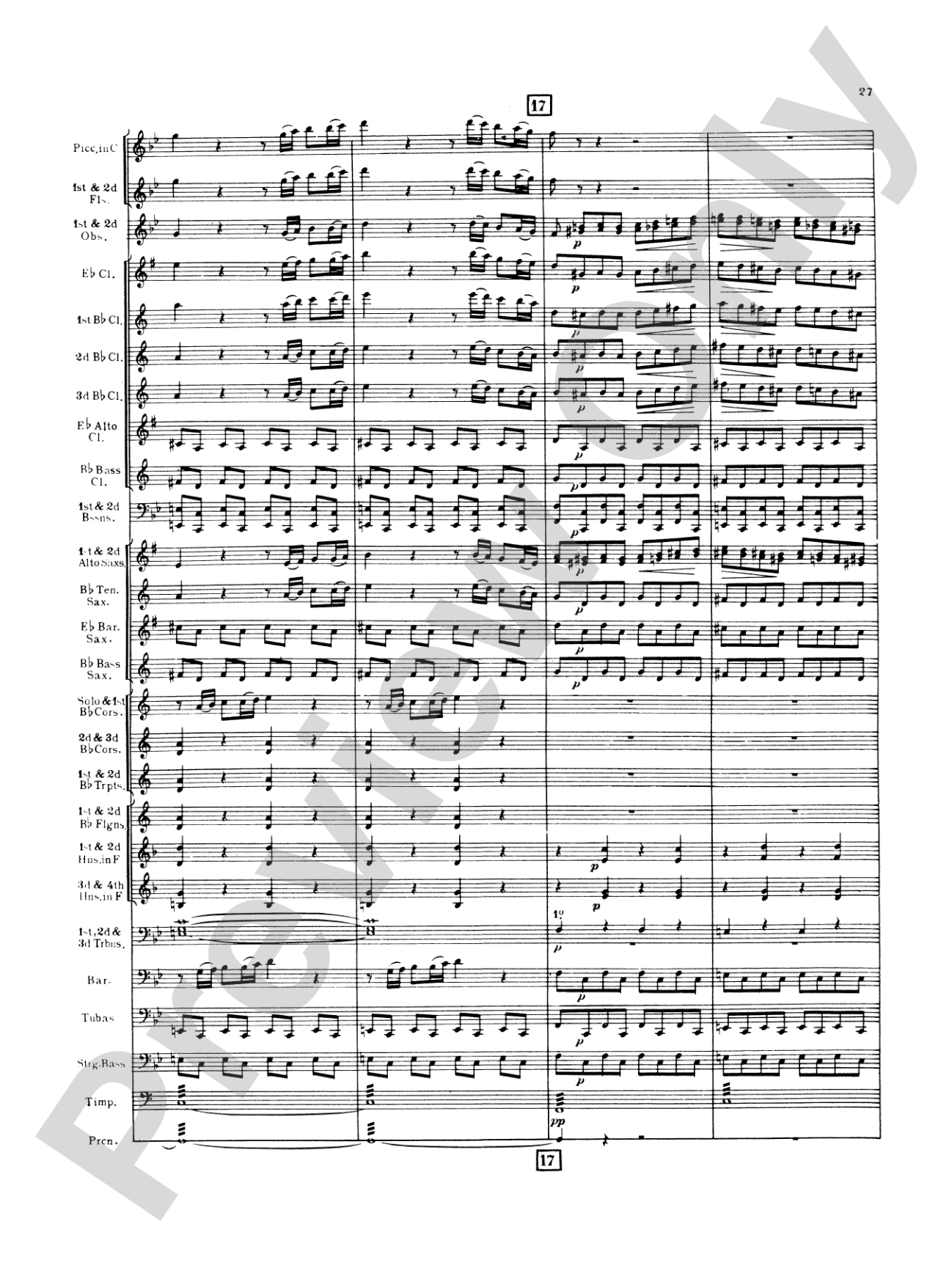 Italian in Algiers: Concert Band Conductor Score & Parts