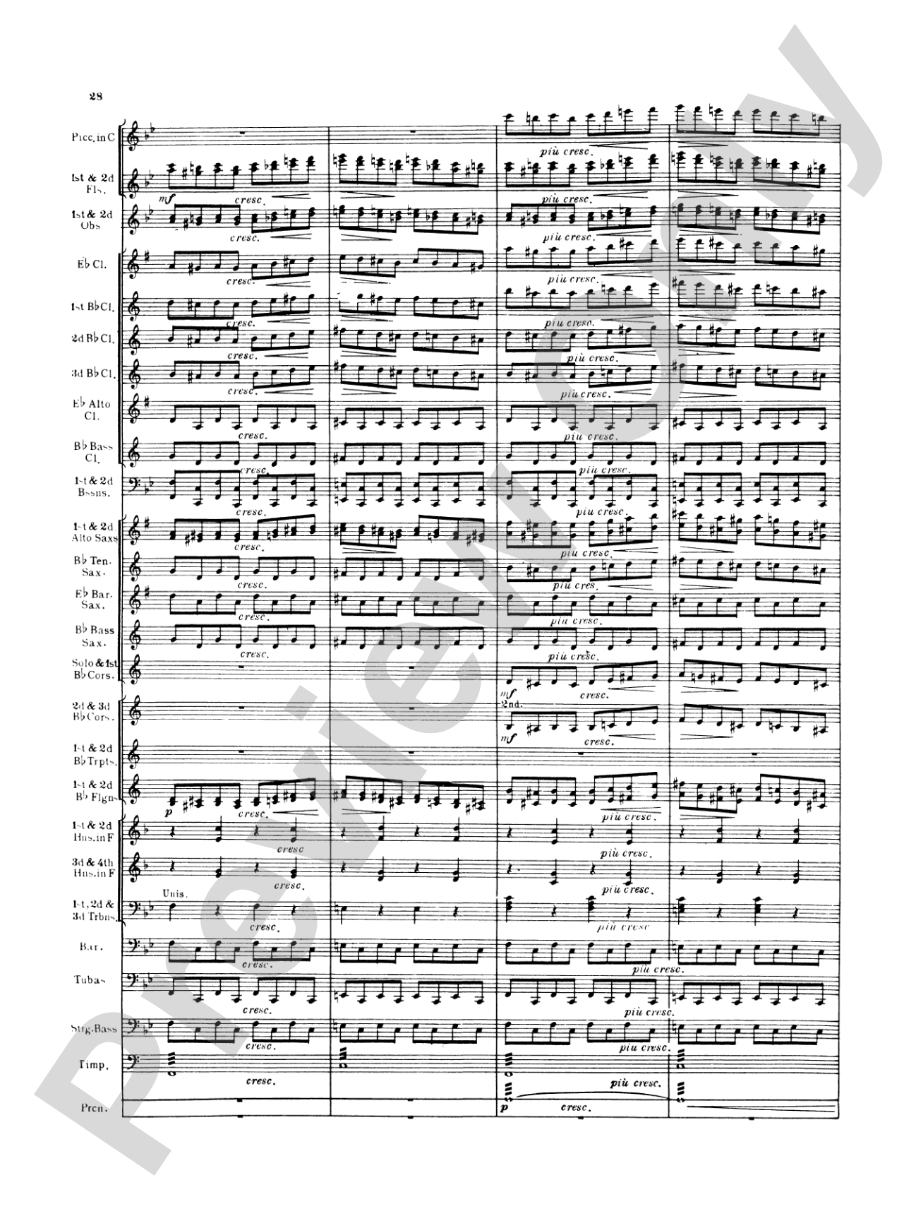 Italian in Algiers: Concert Band Conductor Score & Parts