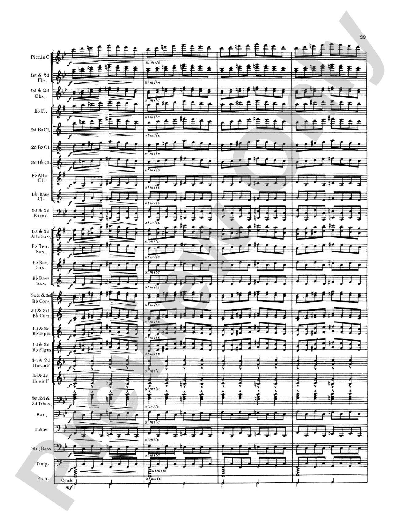 Italian in Algiers: Concert Band Conductor Score & Parts