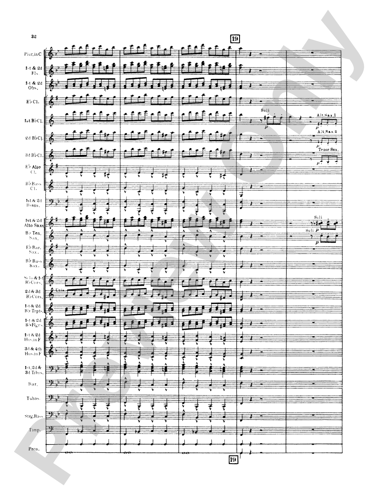 Italian in Algiers: Concert Band Conductor Score & Parts