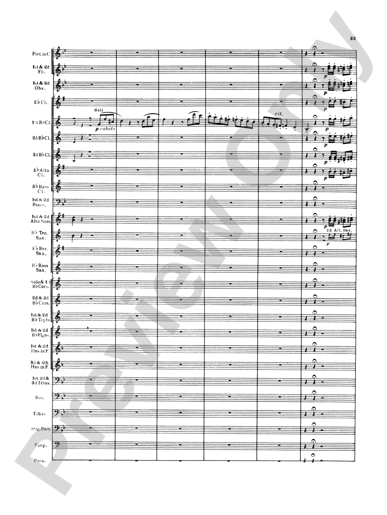 Italian in Algiers: Concert Band Conductor Score & Parts