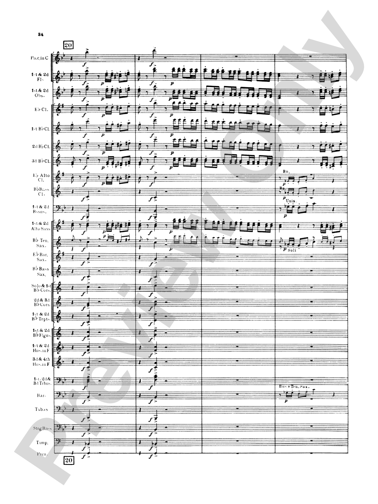 Italian in Algiers: Concert Band Conductor Score & Parts