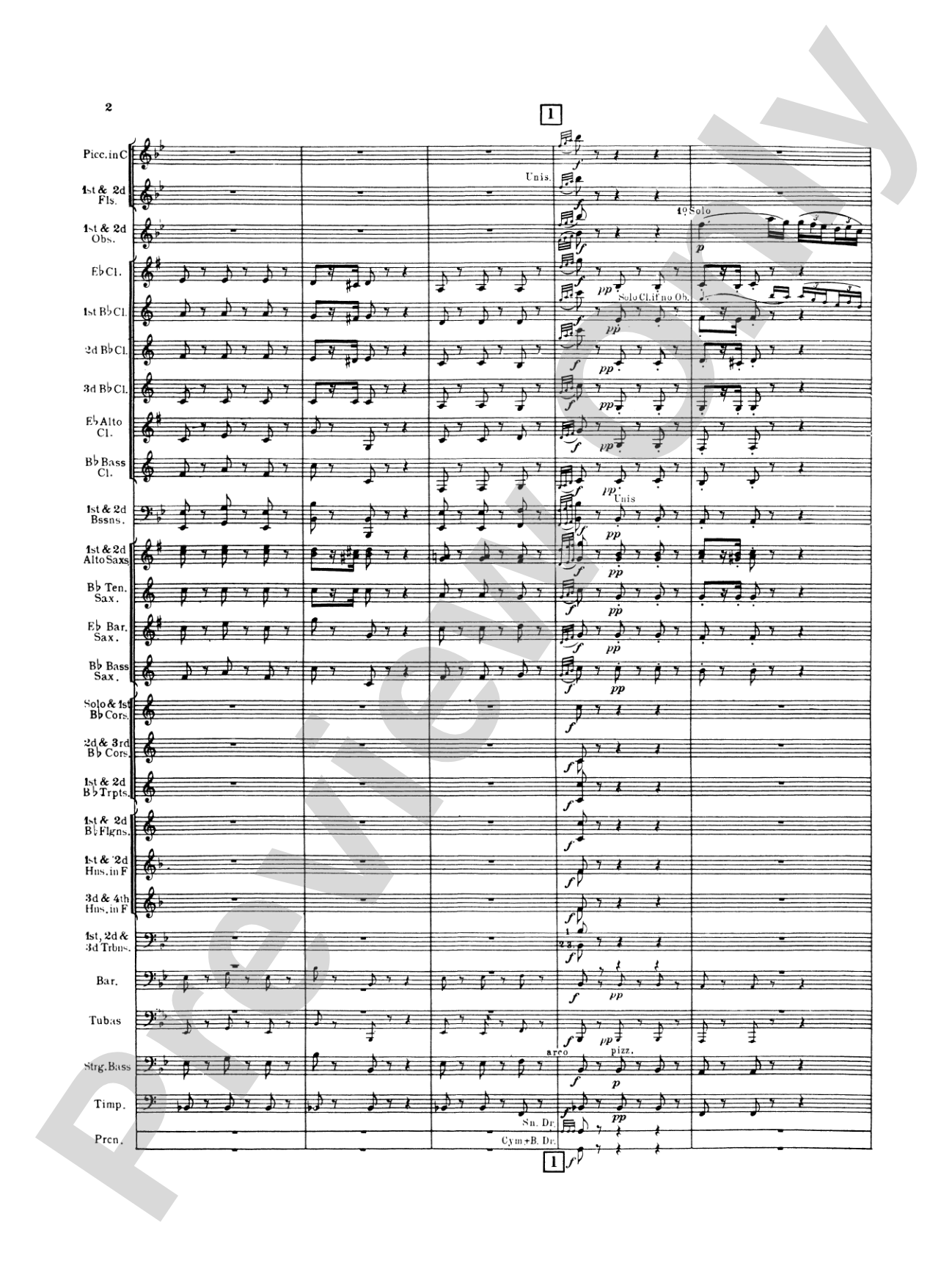 Italian in Algiers: Concert Band Conductor Score & Parts
