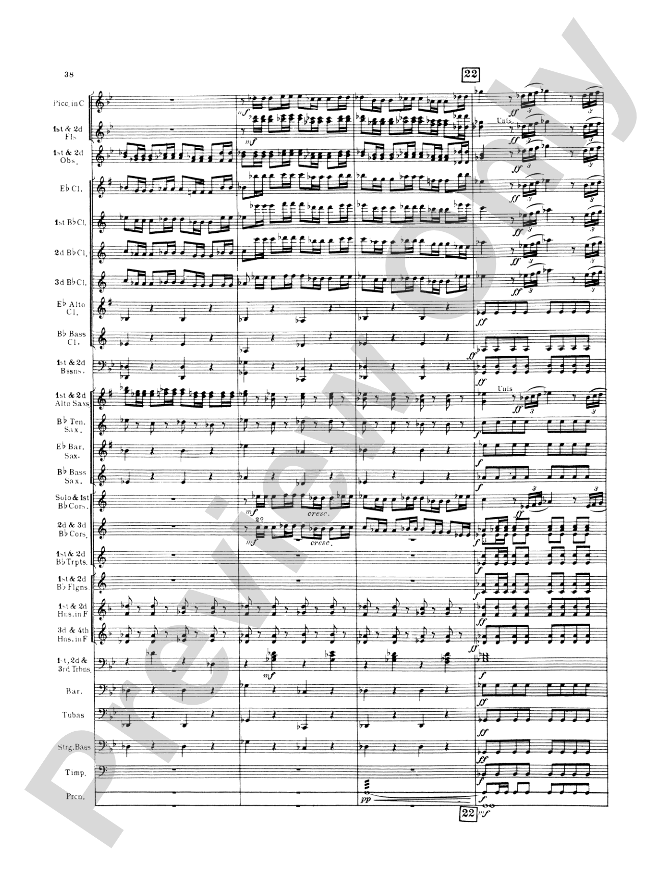 Italian in Algiers: Concert Band Conductor Score & Parts