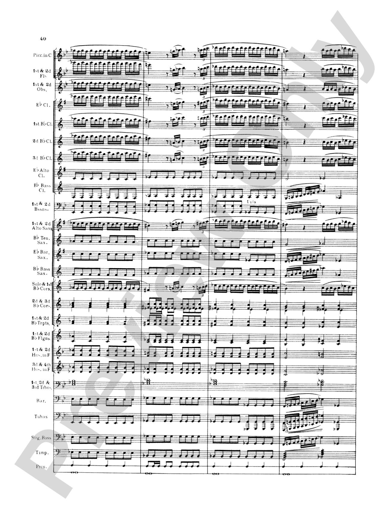 Italian in Algiers: Concert Band Conductor Score & Parts