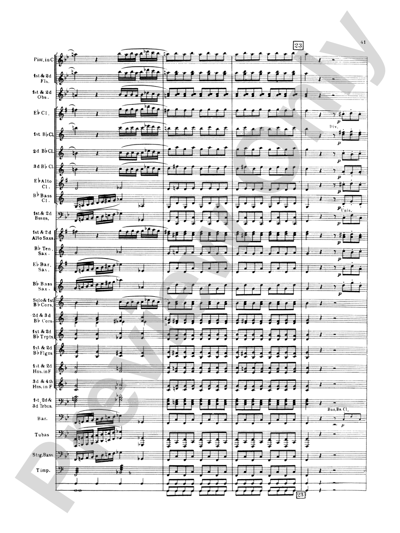 Italian in Algiers: Concert Band Conductor Score & Parts