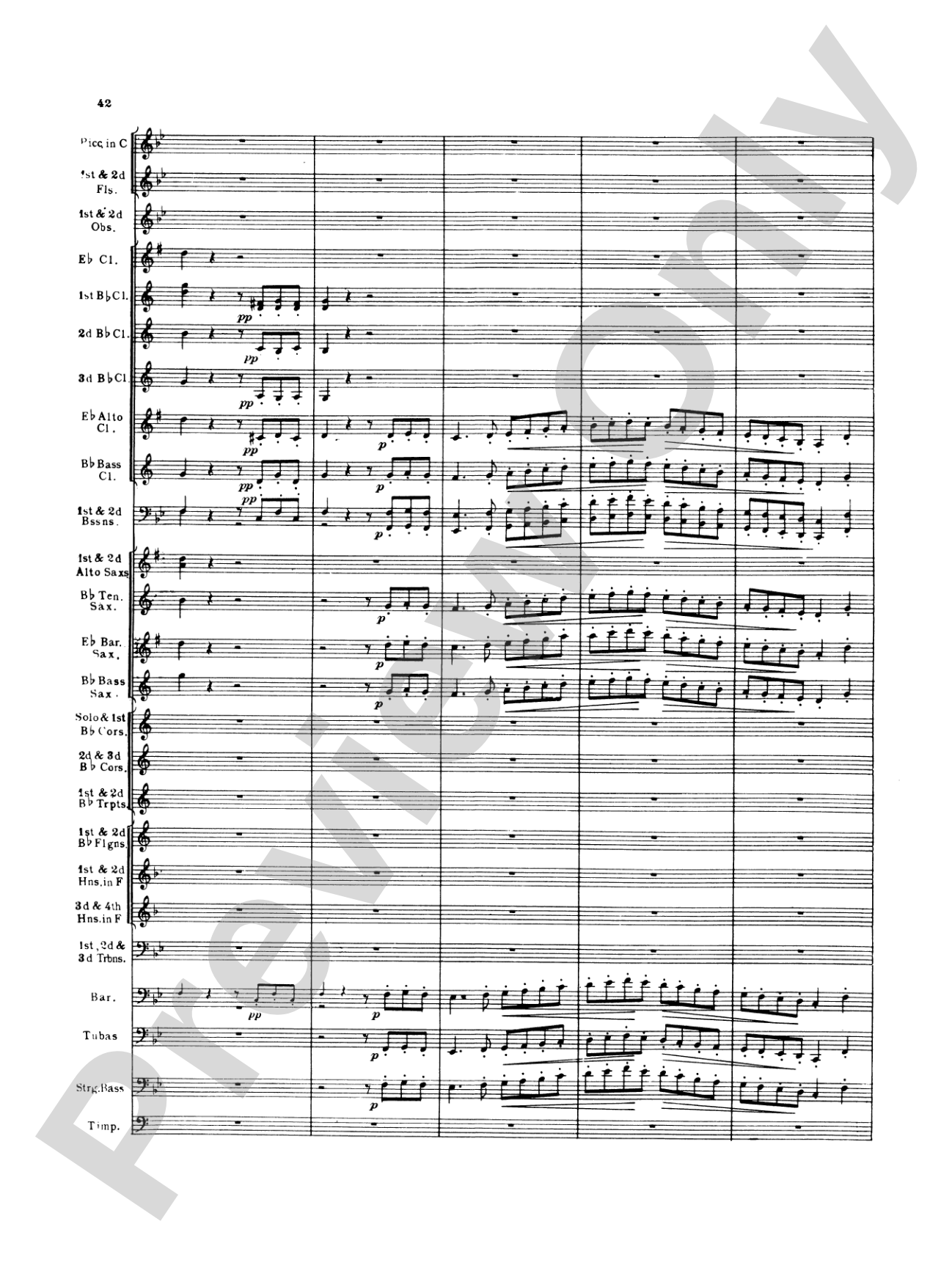 Italian in Algiers: Concert Band Conductor Score & Parts