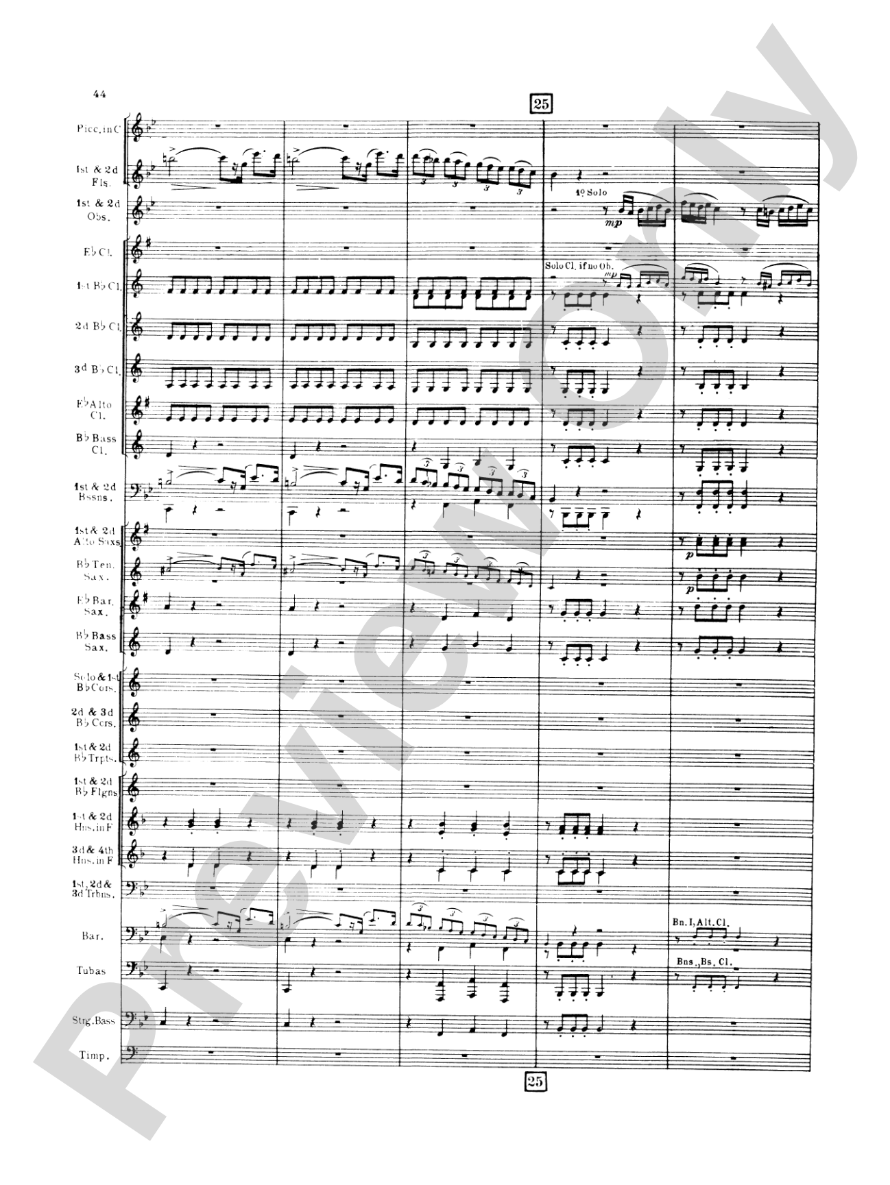 Italian in Algiers: Concert Band Conductor Score & Parts