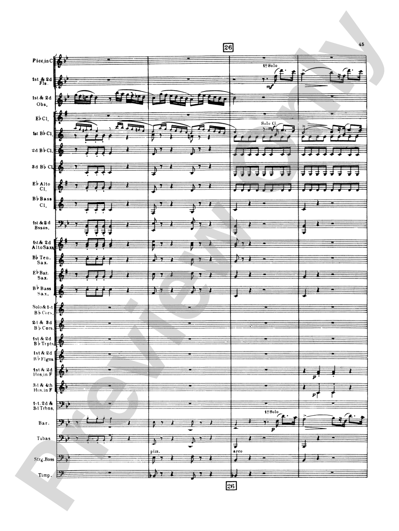 Italian in Algiers: Concert Band Conductor Score & Parts