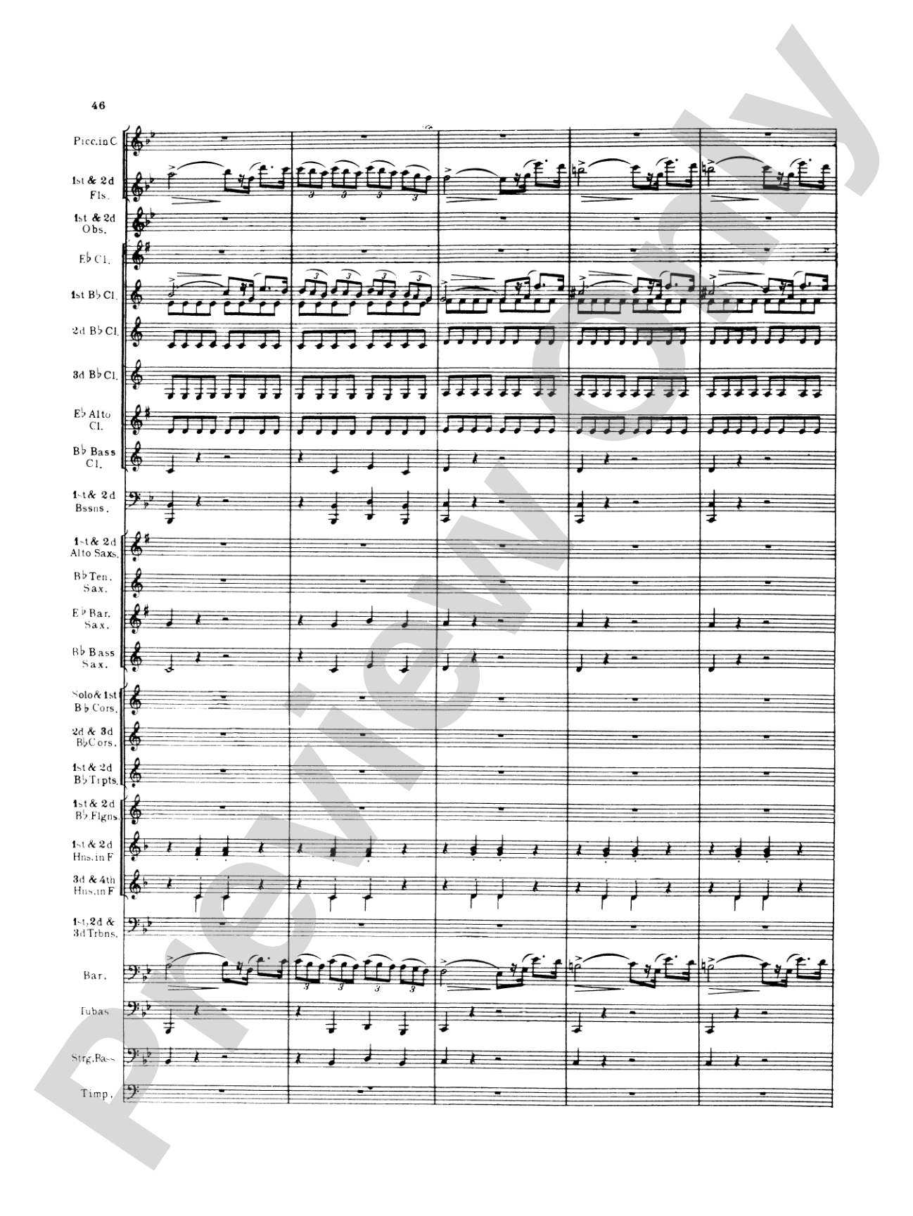 Italian in Algiers: Concert Band Conductor Score & Parts