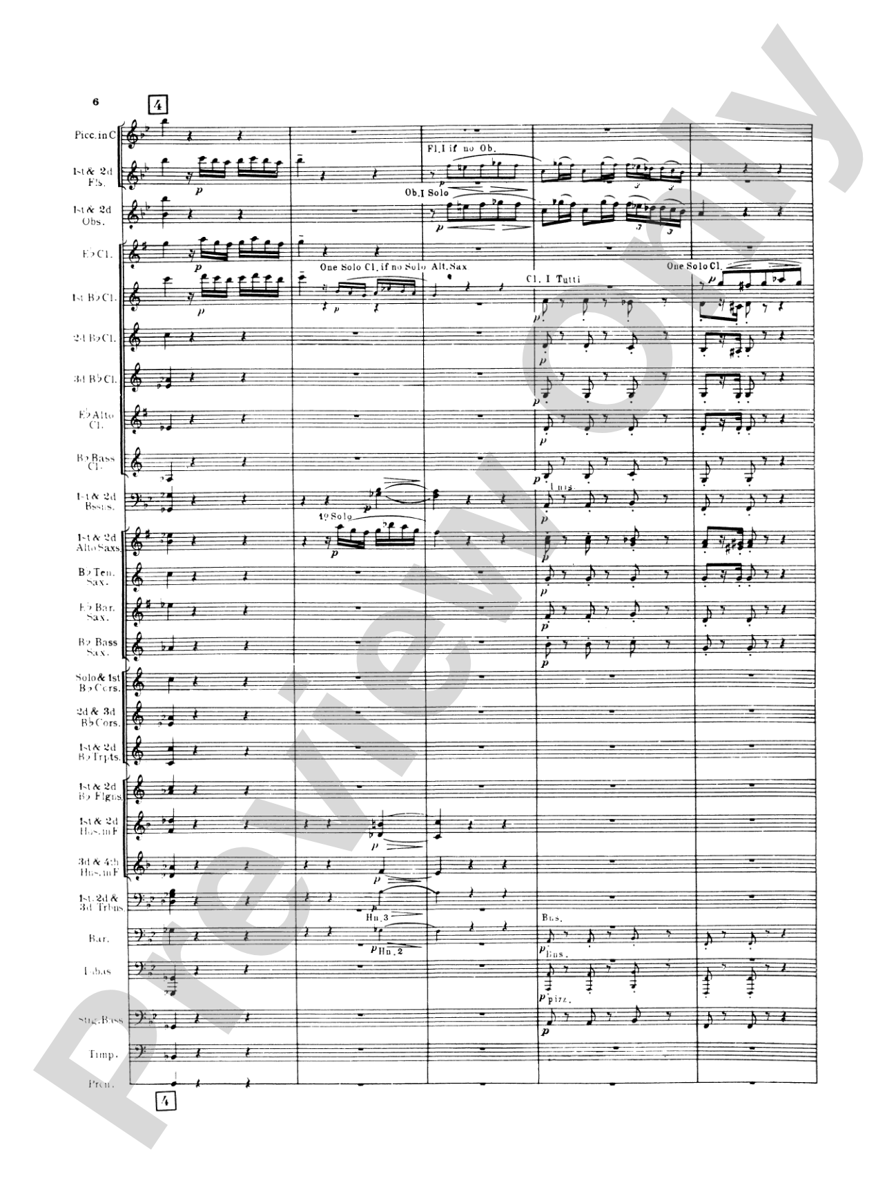 Italian in Algiers: Concert Band Conductor Score & Parts