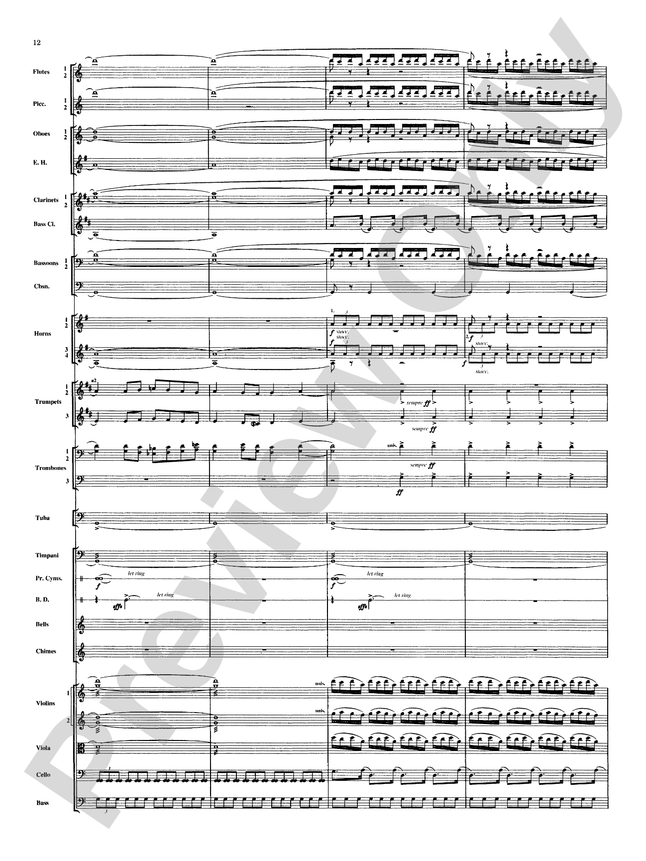Russian Christmas Music: Full Orchestra Conductor Score & Parts