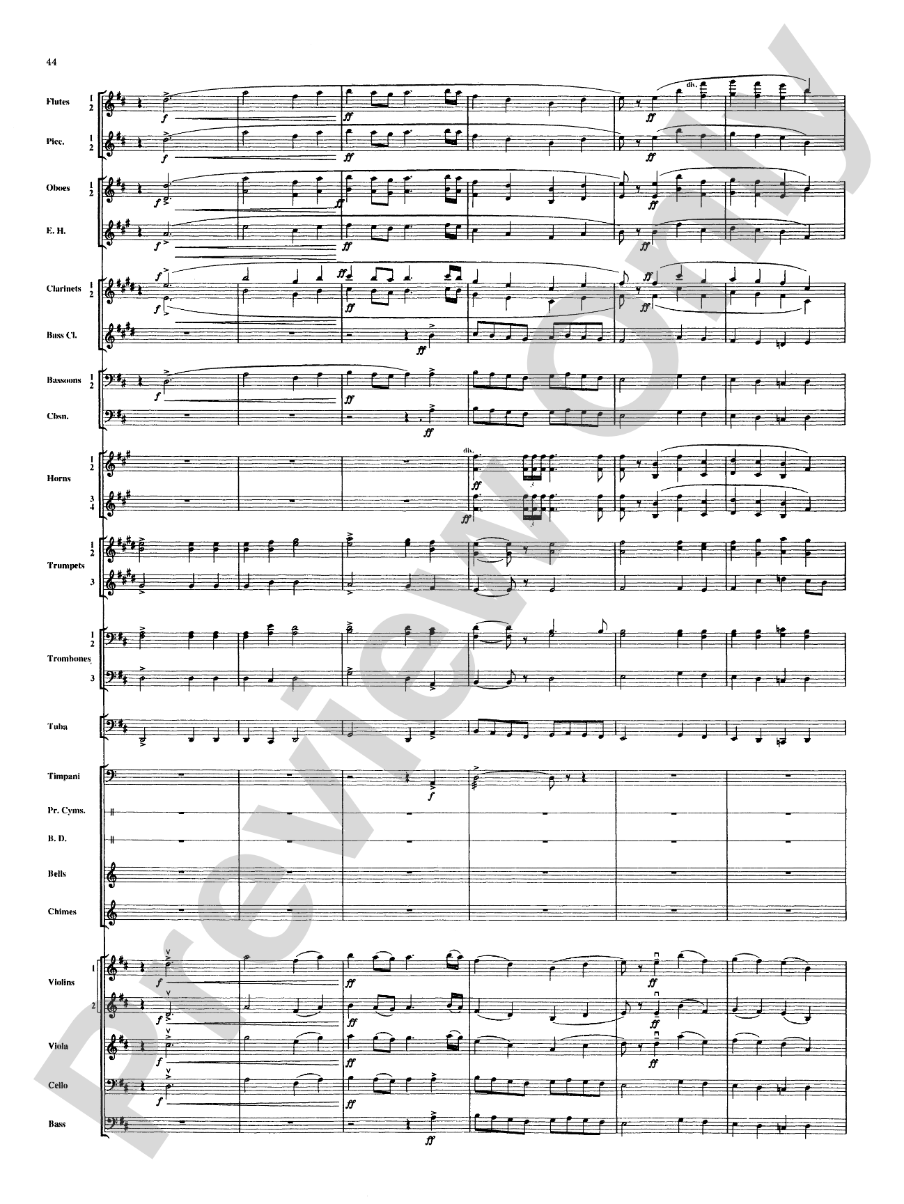 Russian Christmas Music: Full Orchestra Conductor Score & Parts