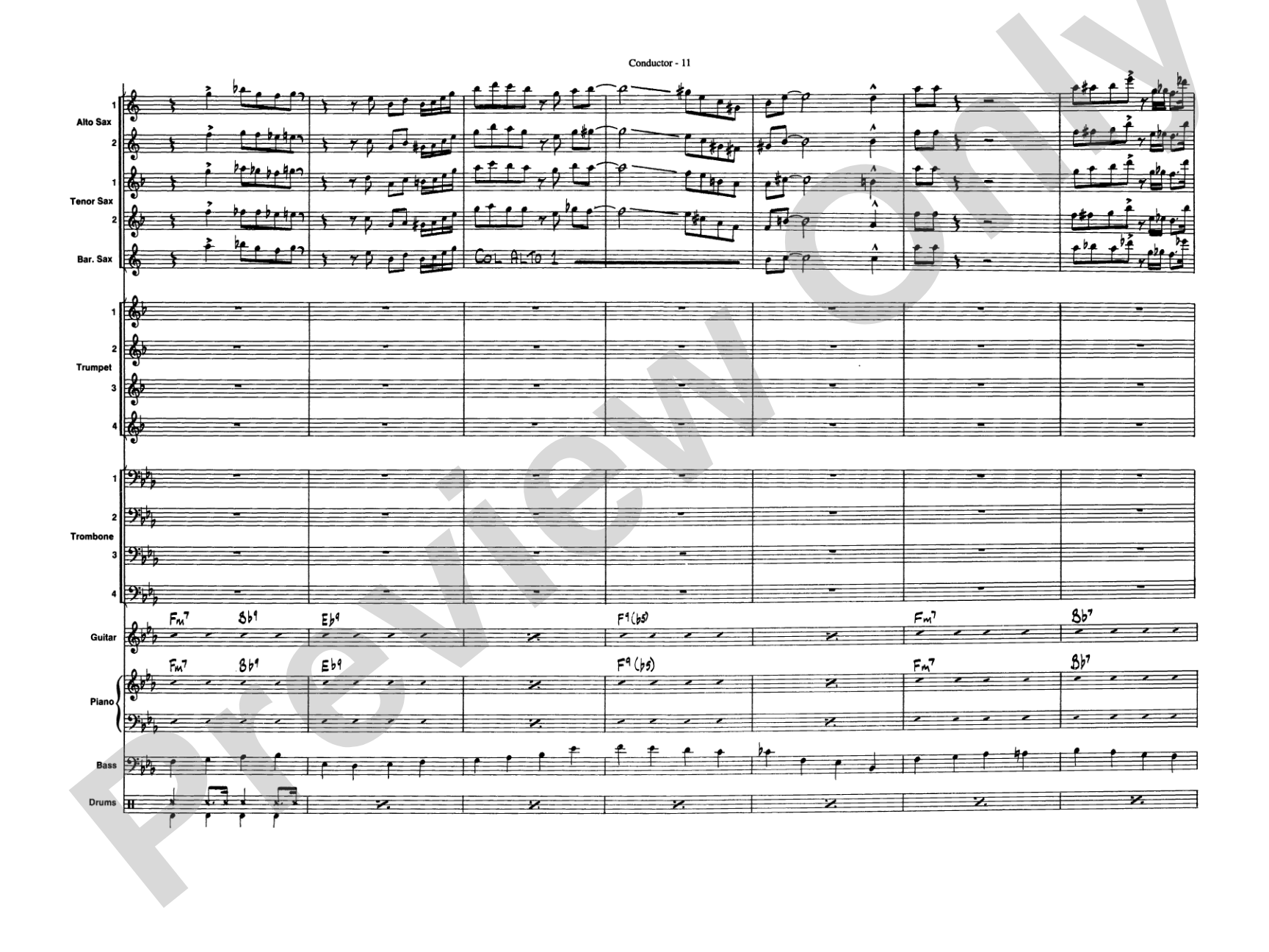 Take the "A" Train: Jazz Ensemble Conductor Score & Parts