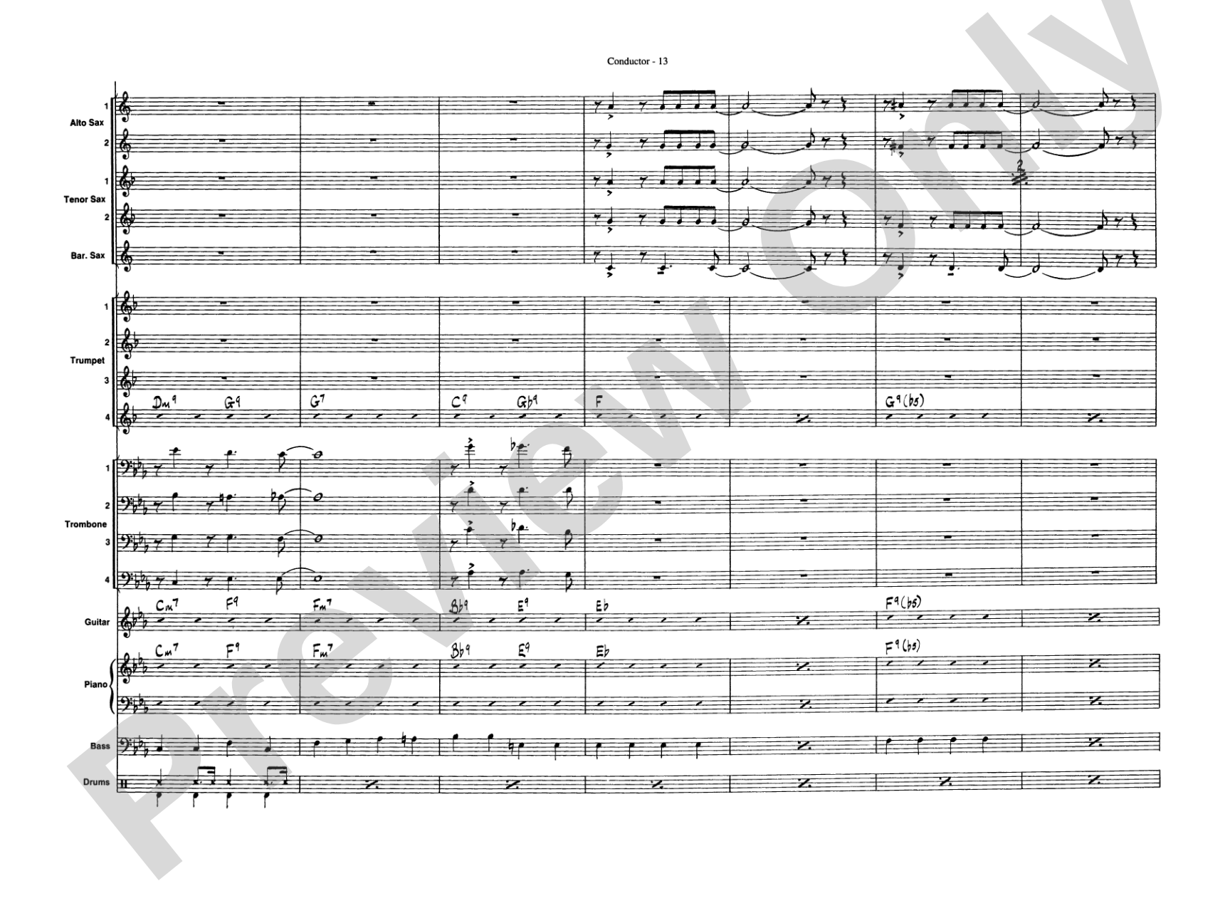 Take the "A" Train: Jazz Ensemble Conductor Score & Parts