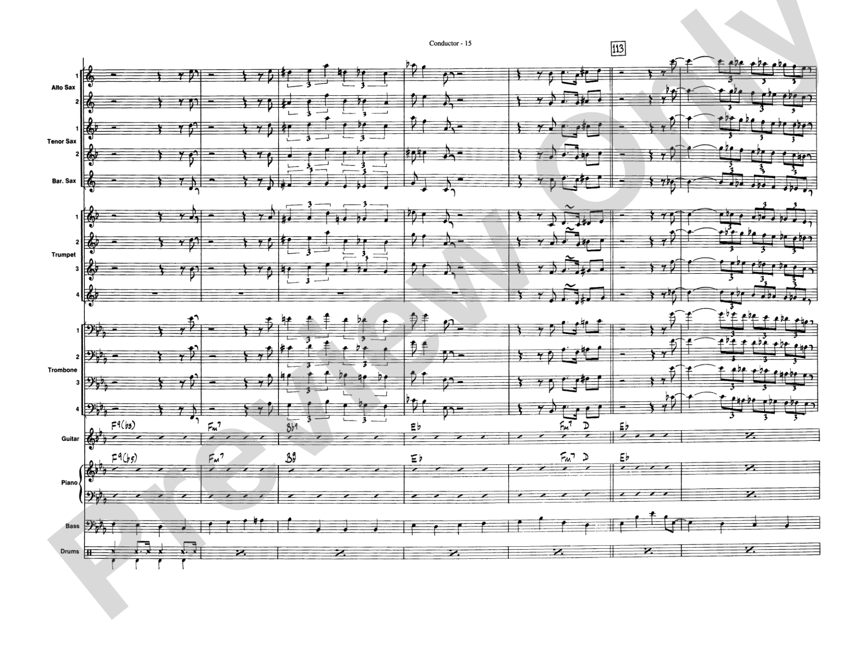 Take the "A" Train: Jazz Ensemble Conductor Score & Parts