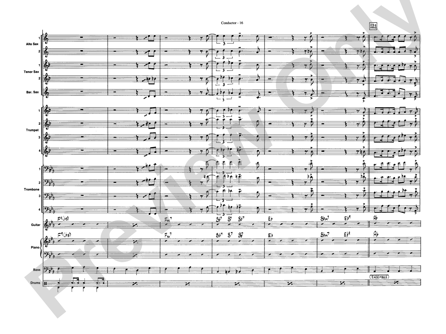 Take the "A" Train: Jazz Ensemble Conductor Score & Parts