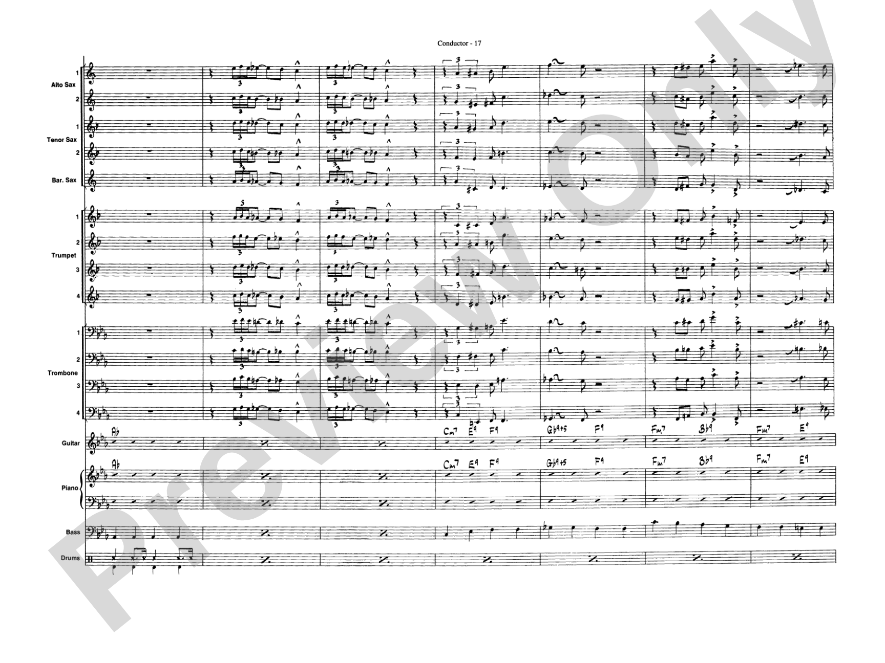 Take the "A" Train: Jazz Ensemble Conductor Score & Parts